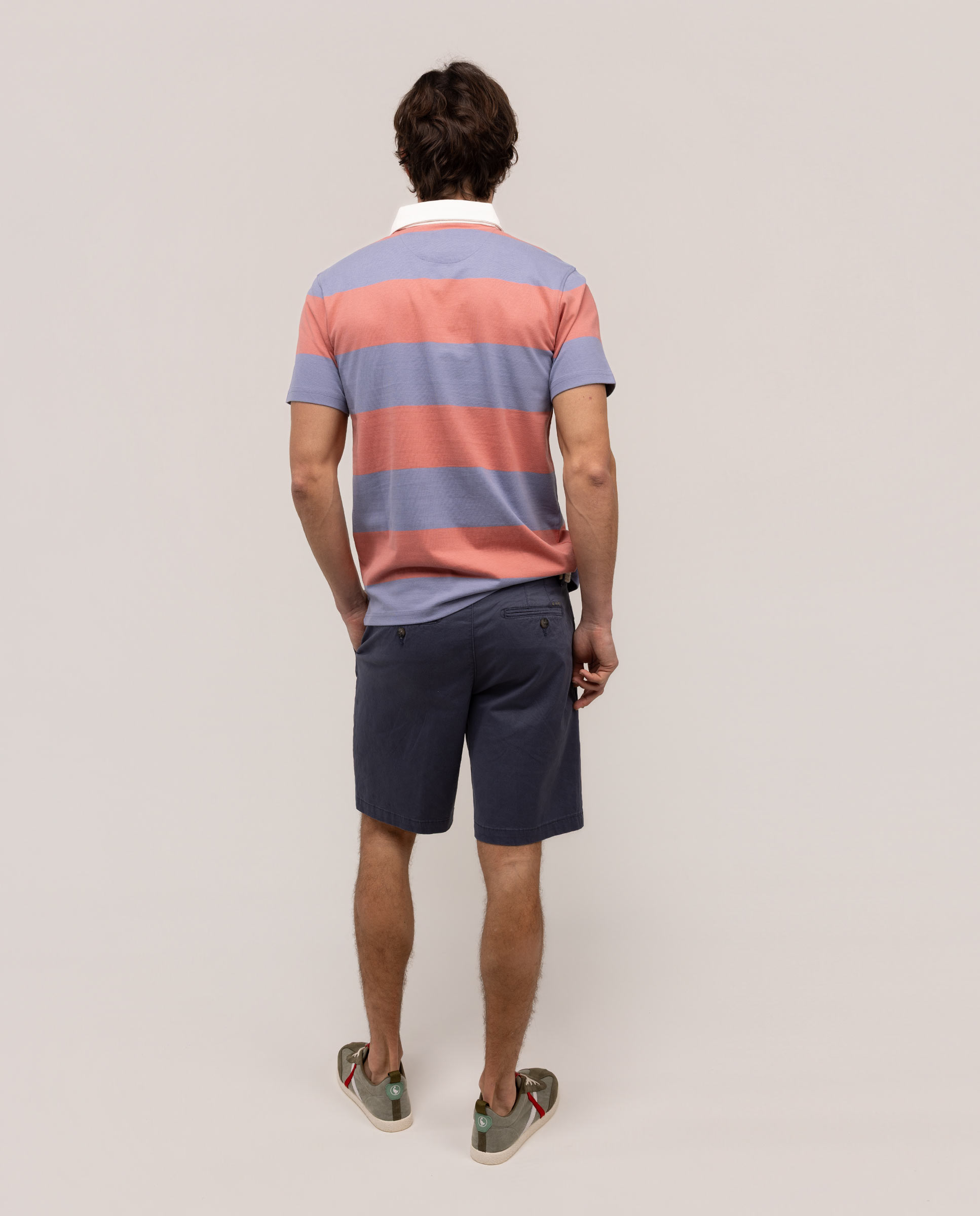 Polo rugby de hombre de manga corta - El Ganso - Rojo Rojo-4