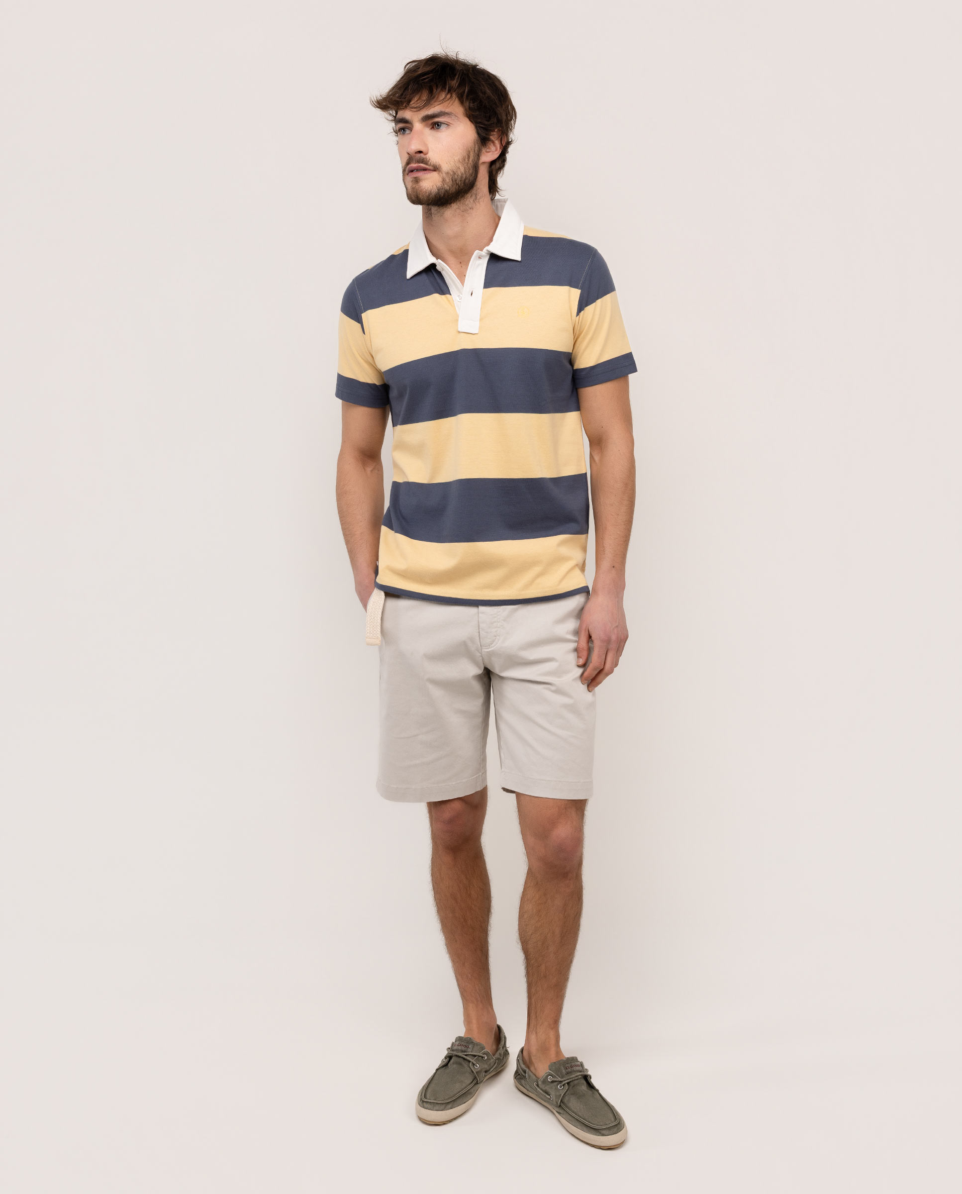 Polo rugby de hombre de manga corta - El Ganso - Azul antracita Azul antracita-2