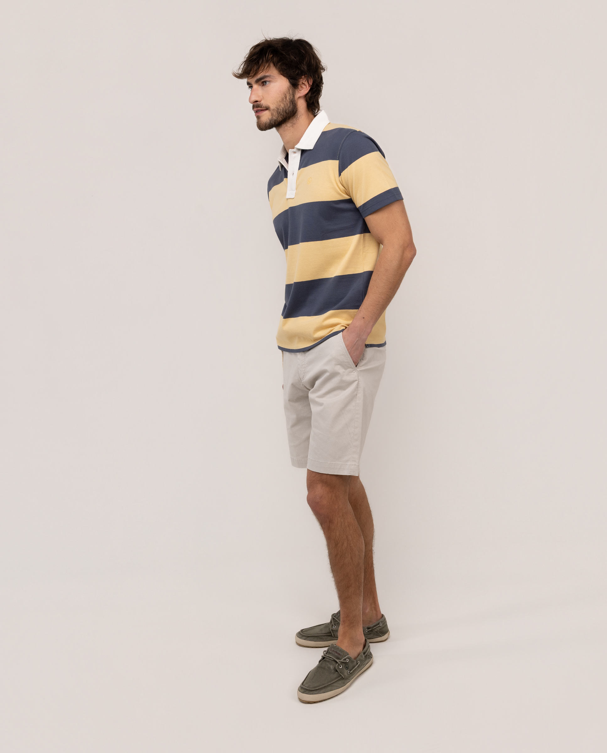 Polo rugby de hombre de manga corta - El Ganso - Azul antracita Azul antracita-3