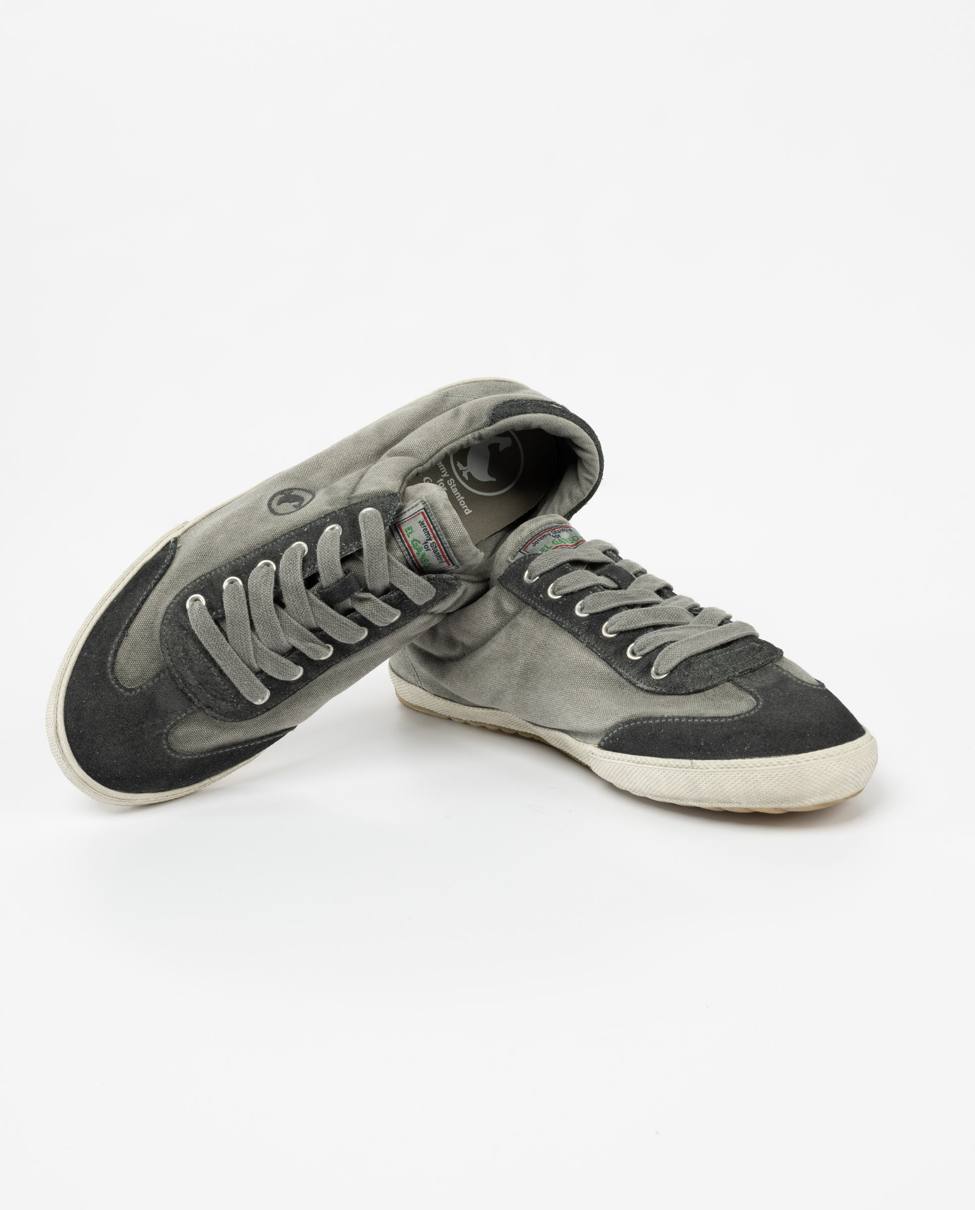 Zapatilla match garment dyed de hombre lisa - El Ganso - Gris claro Gris claro-2