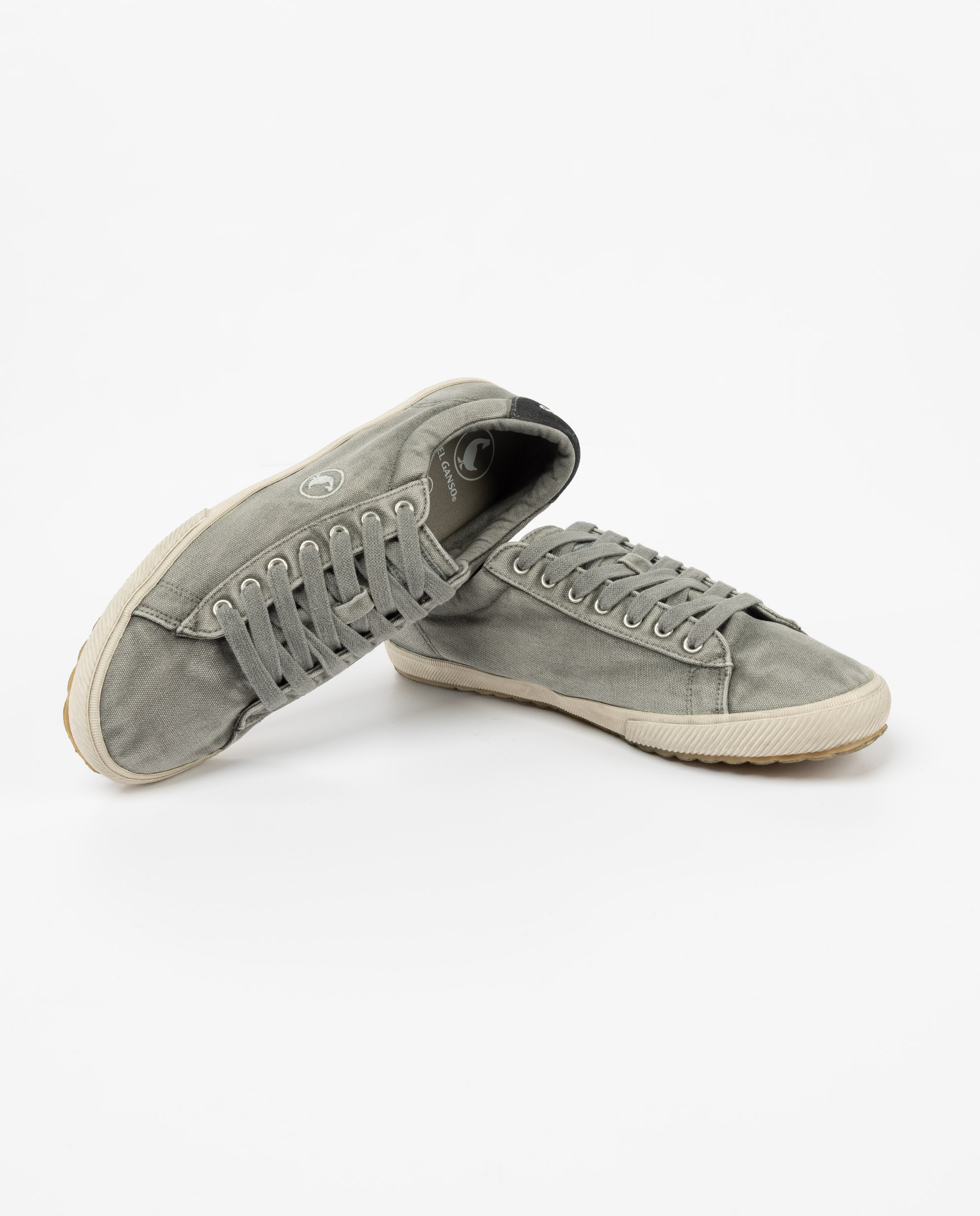 Zapatilla de hombre low top lisa - El Ganso - Gris claro Gris claro-2