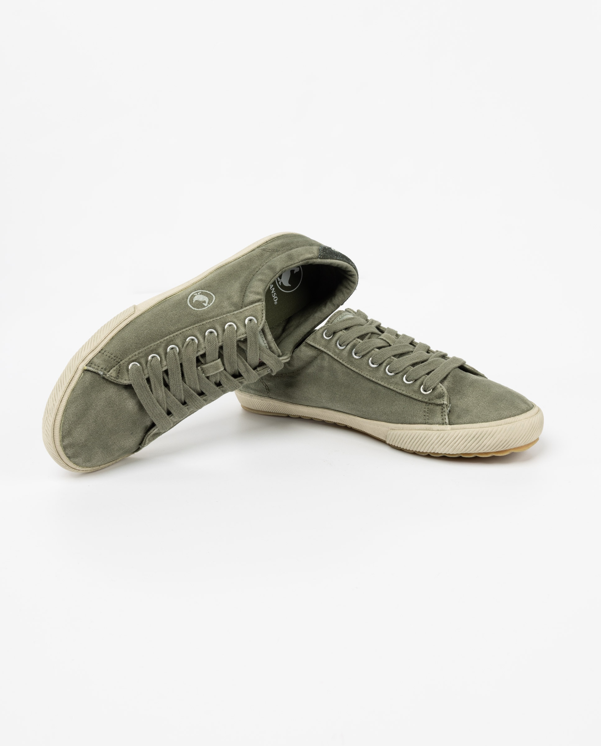 Zapatilla de hombre low top lisa - El Ganso - Kaki Kaki-2