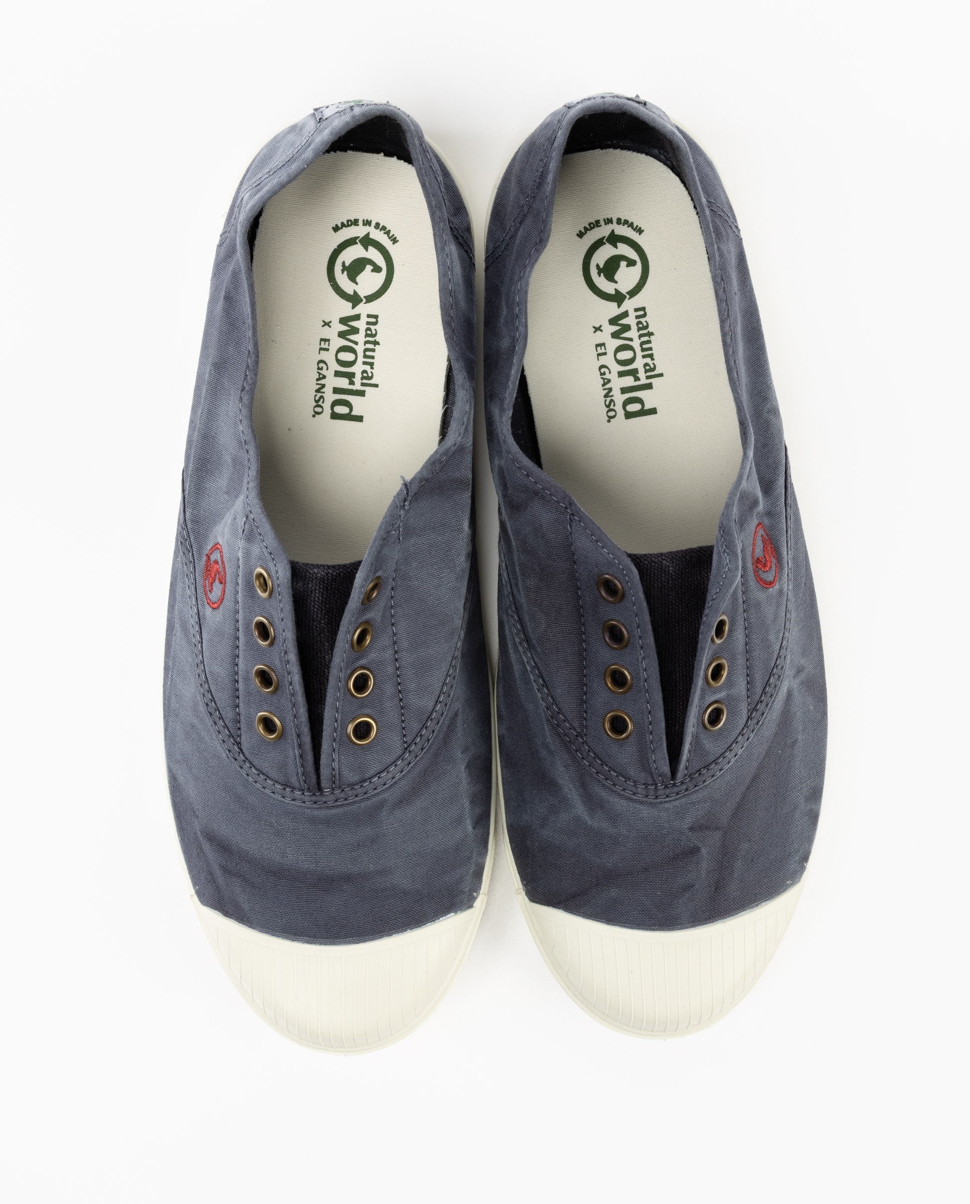 Zapatilla de hombre natural world lisa - El Ganso - Azul marino Azul marino-2