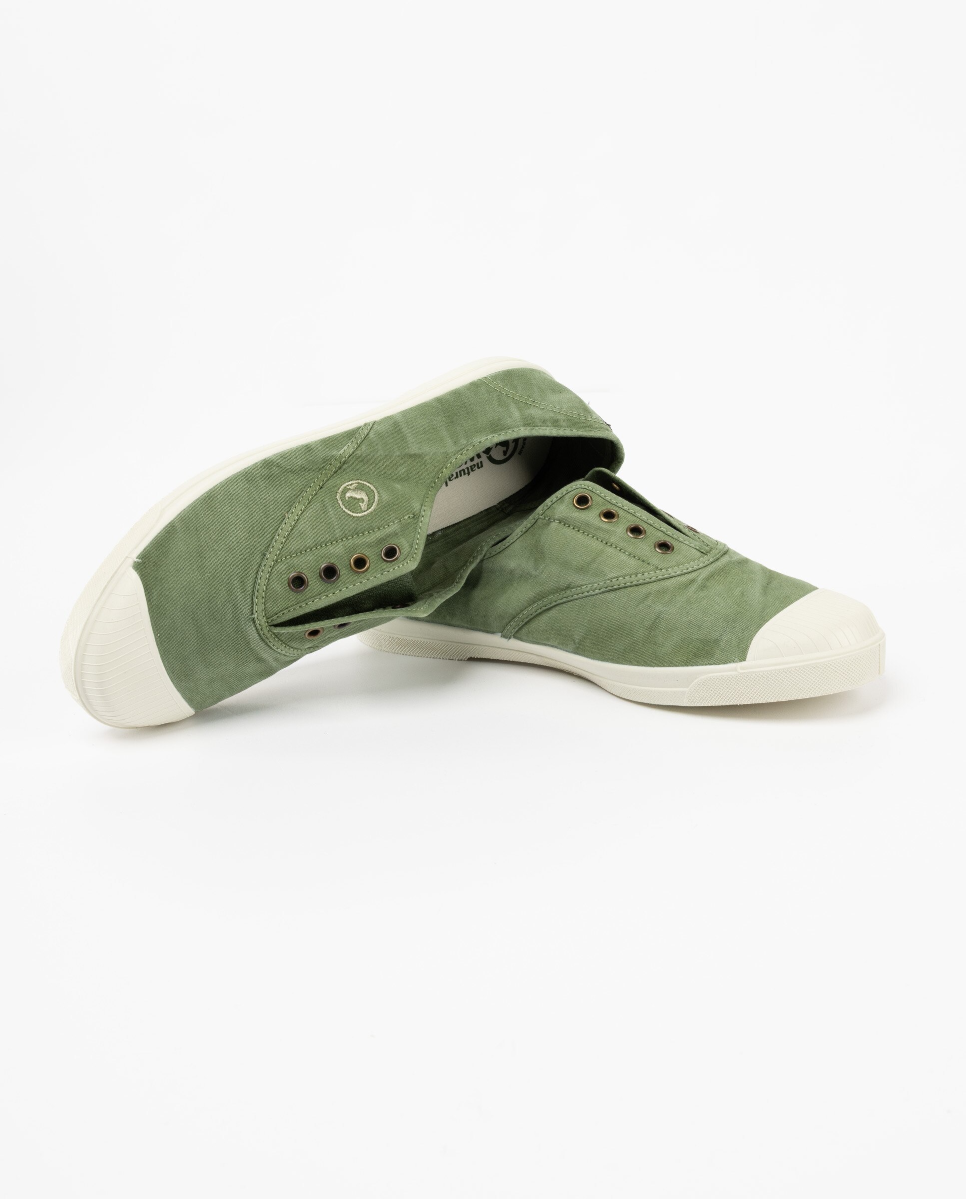 Zapatilla de hombre natural world lisa - El Ganso - Verde Verde-4