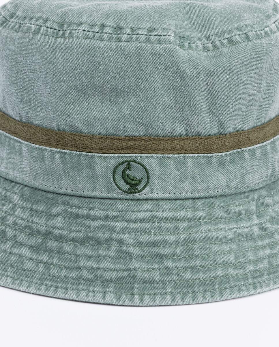 Gorro de hombre canvas washed - El Ganso - Verde Verde-3