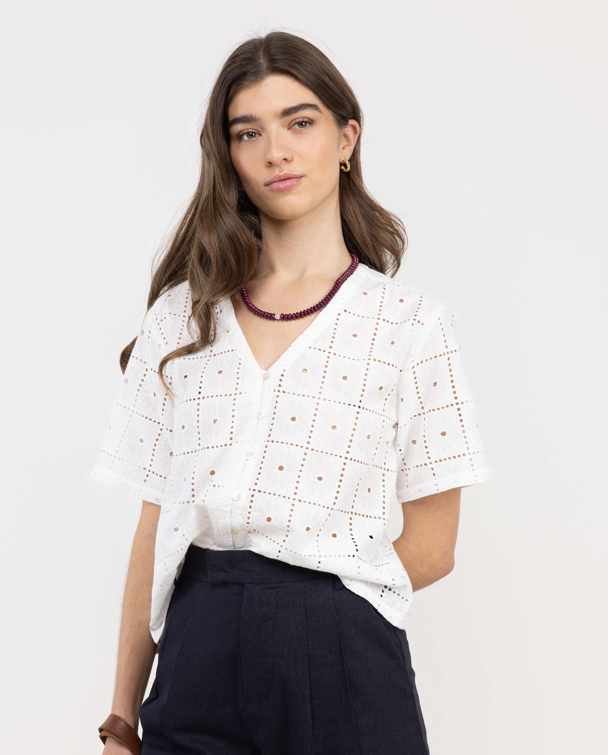 El Ganso - Camisa de mujer corta.