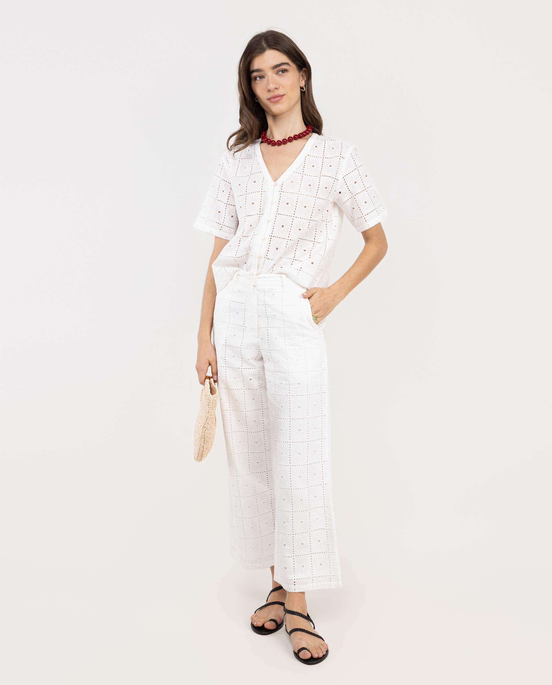 El Ganso - Pantalones rectos de mujer largos.