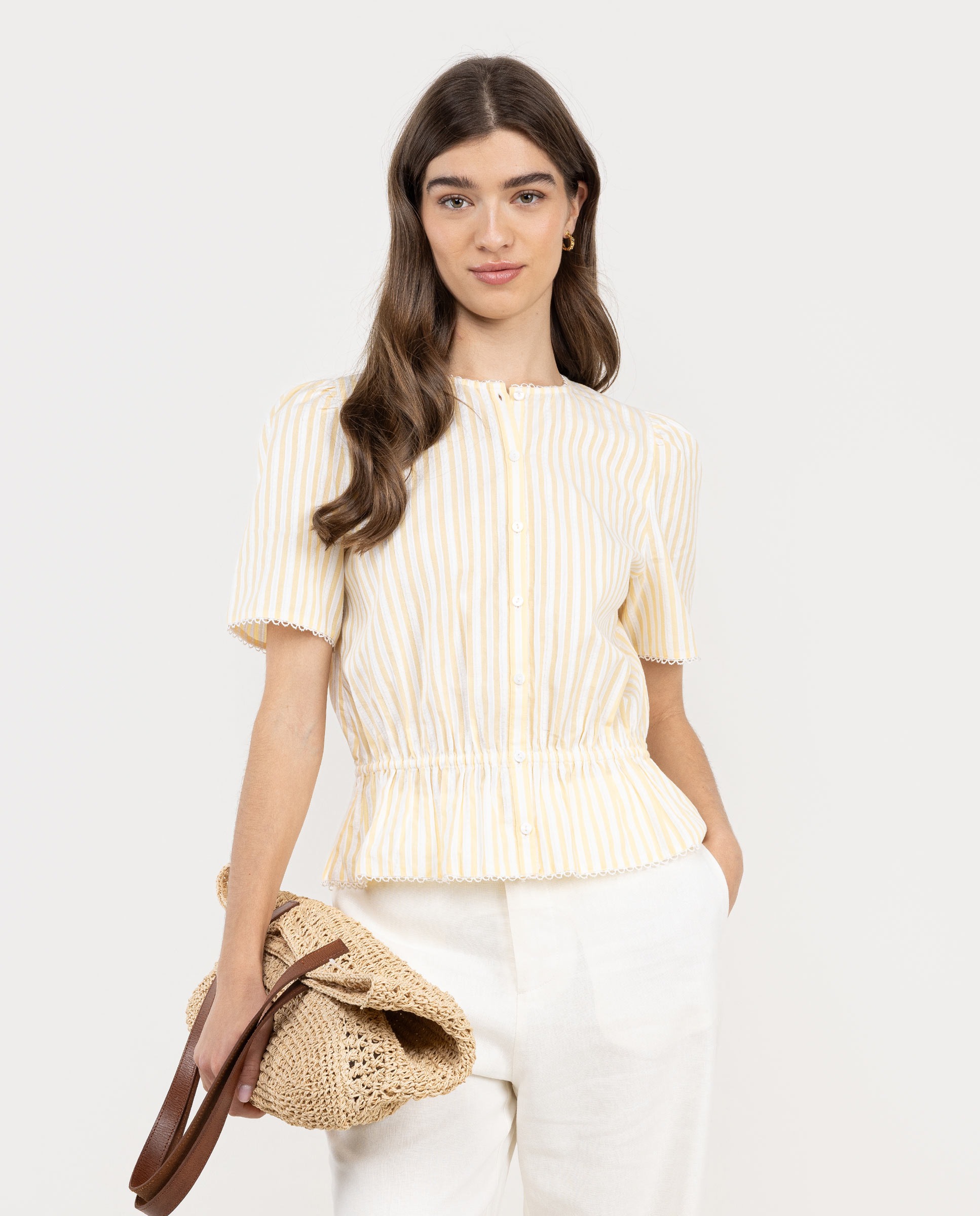 El Ganso - Camisa de mujer nala rayas.