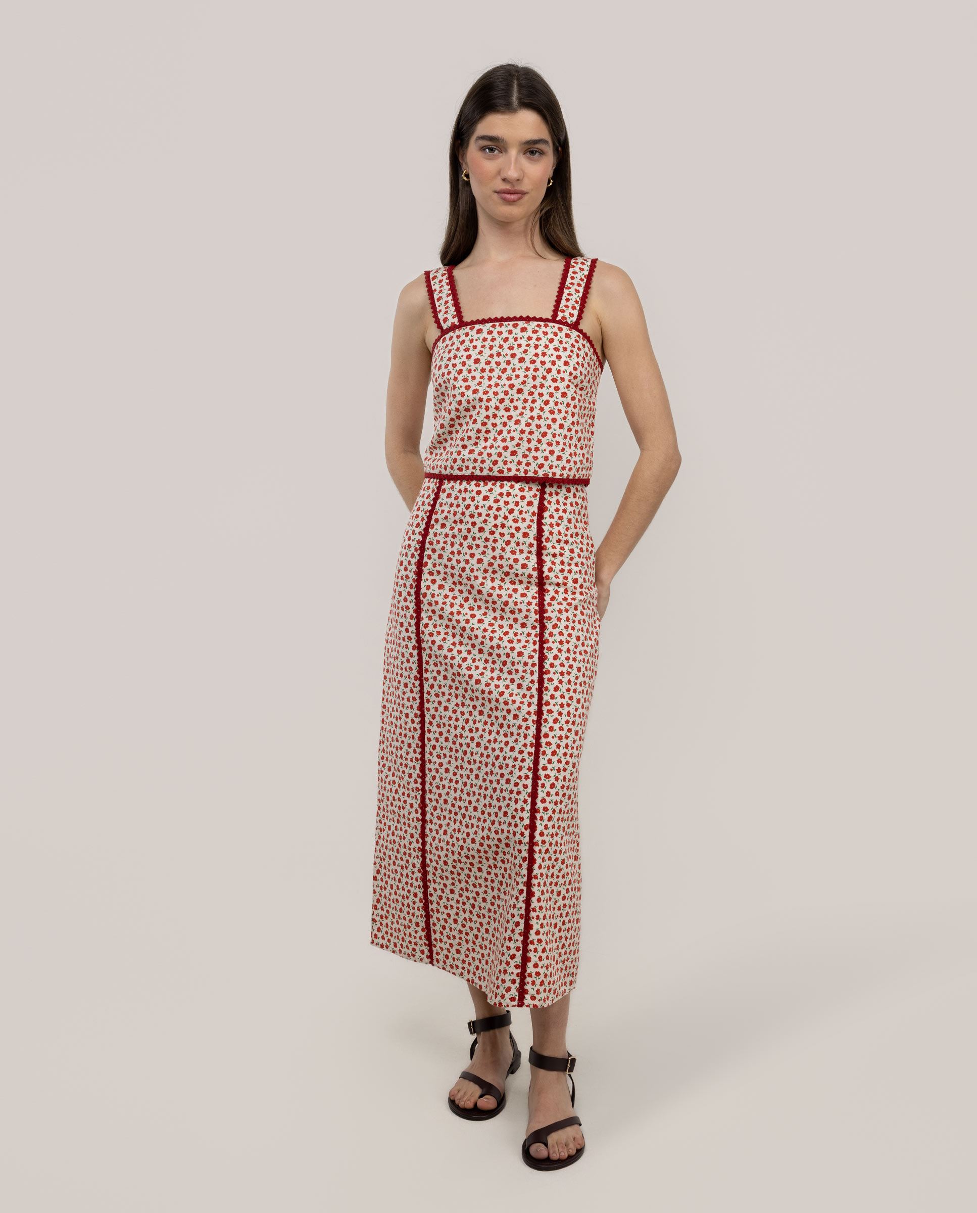 El Ganso - Falda estampada de mujer lena.