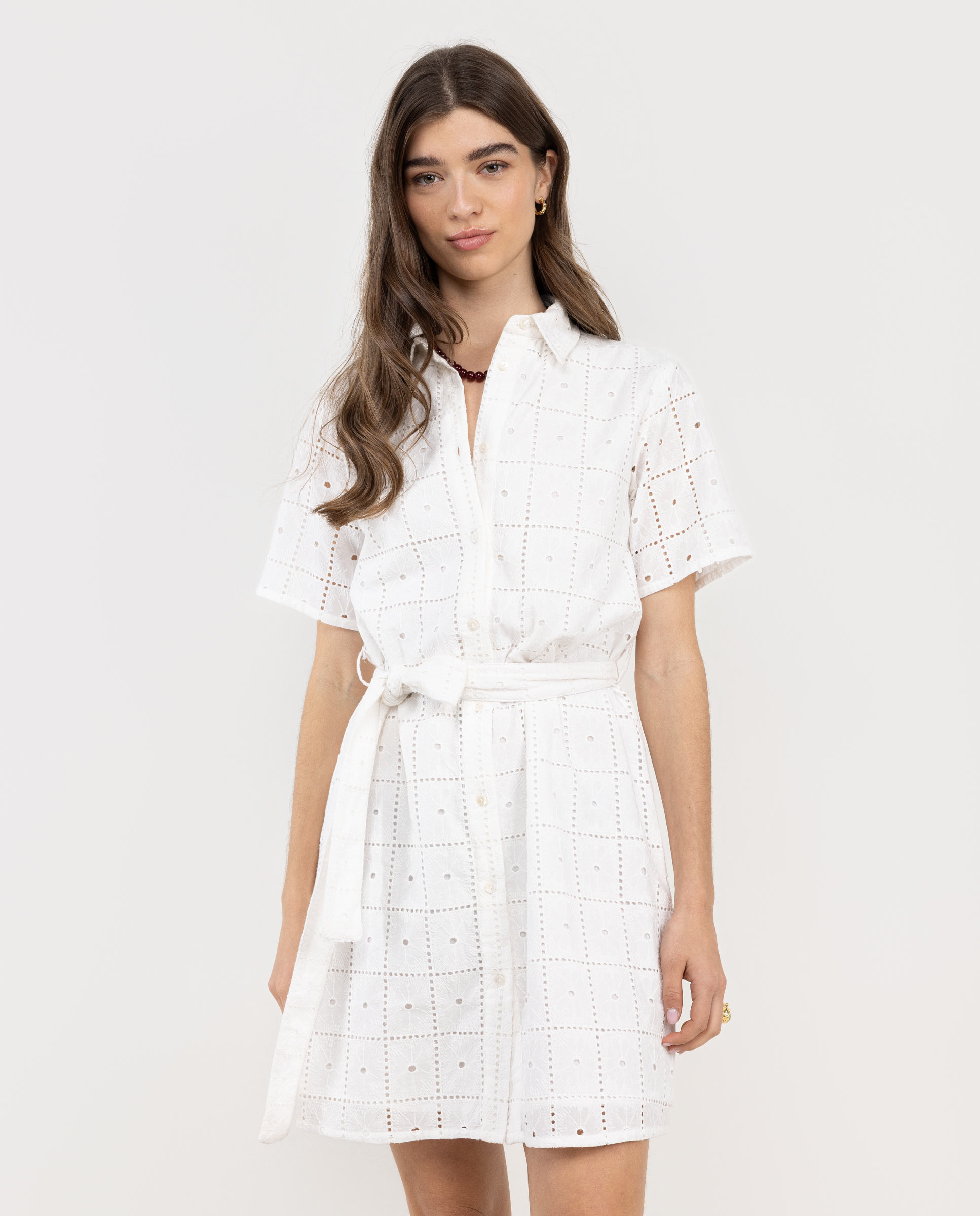 El Ganso - Vestido corto de mujer de camisera.