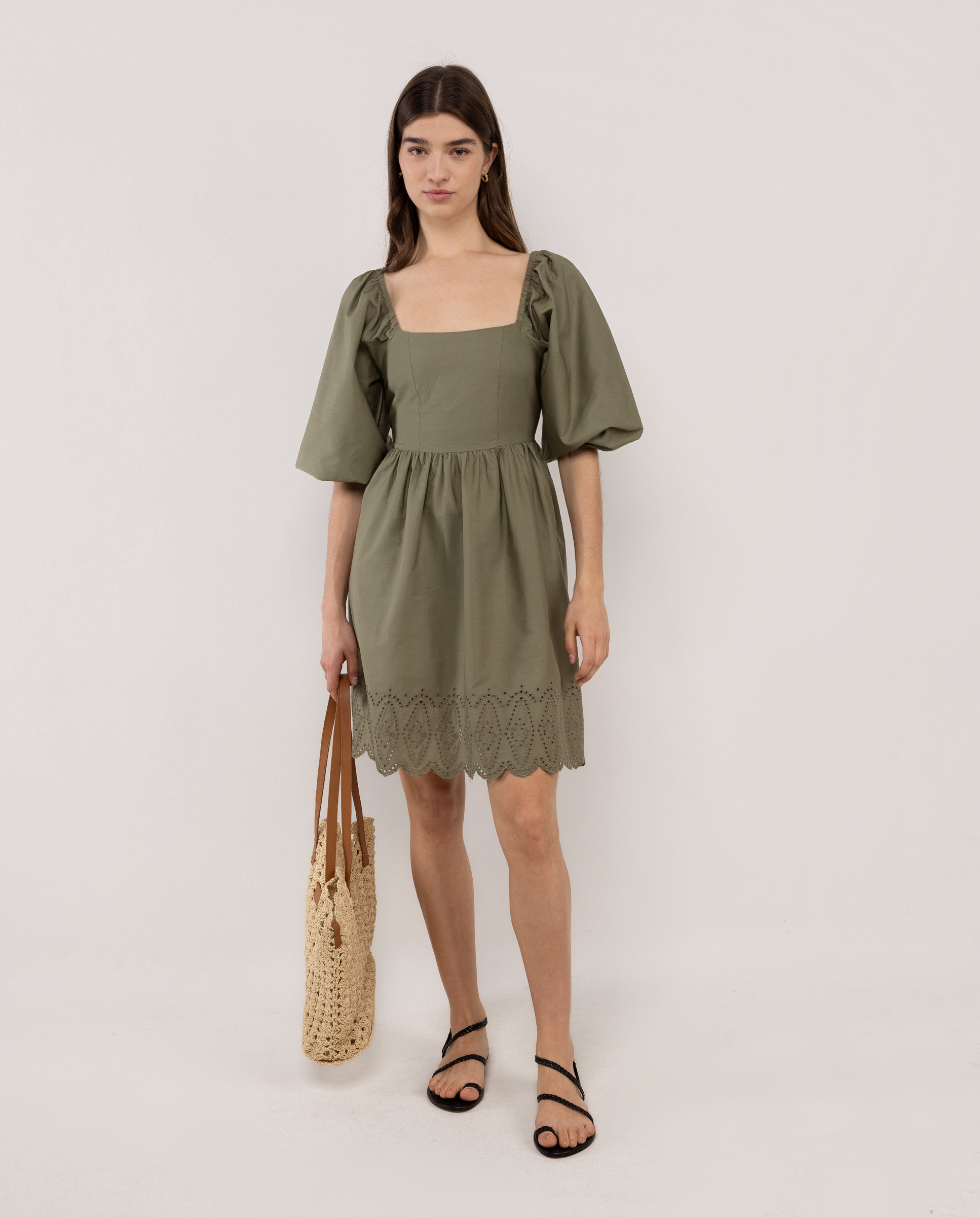 El Ganso - Vestido de mujer de algodón corto.
