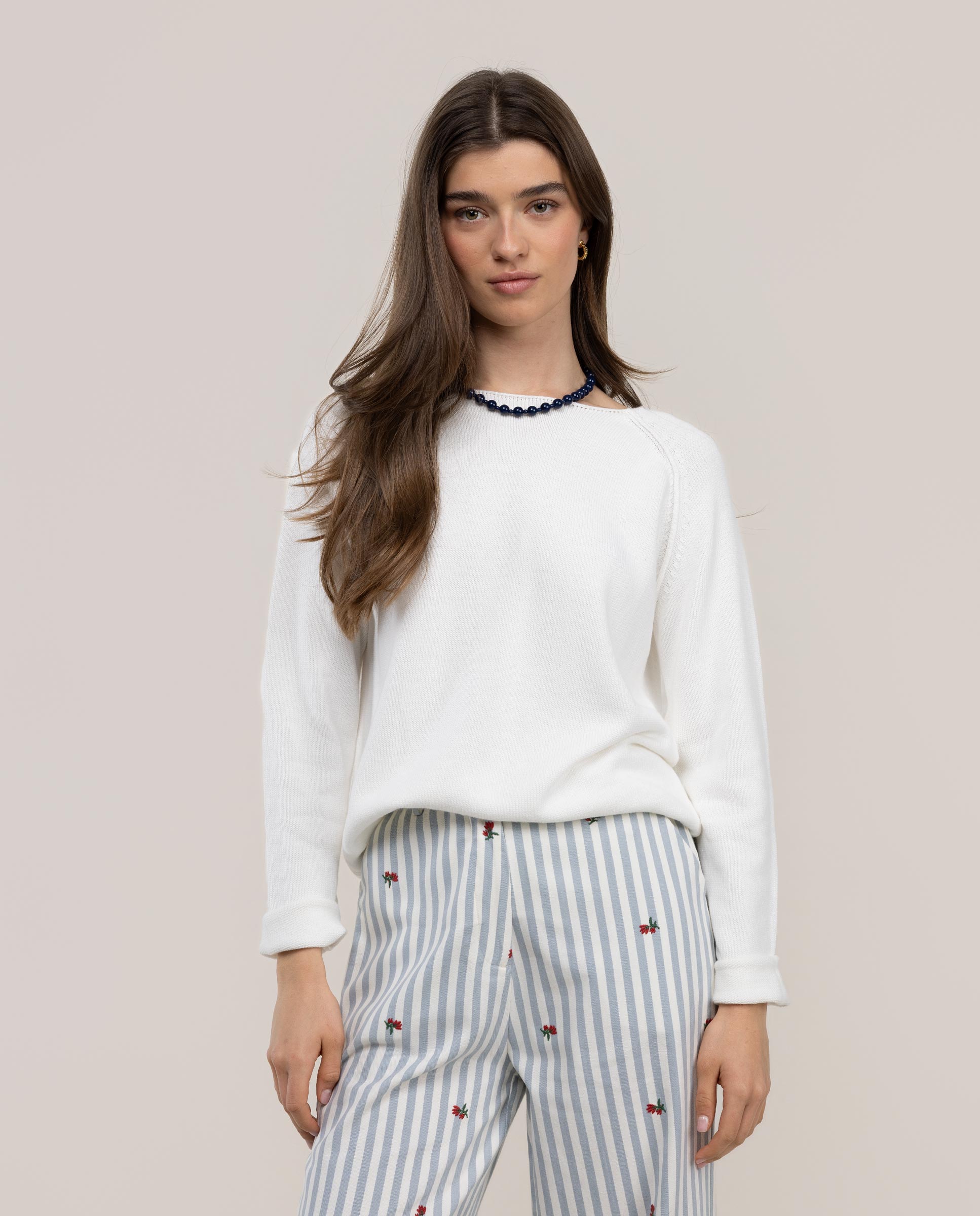 Jersey liso de mujer gia - El Ganso - Blanco Blanco-1
