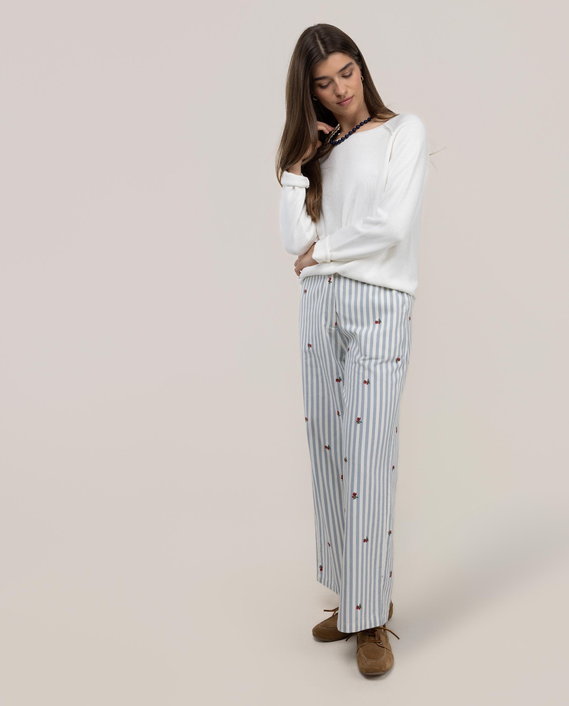 Jersey liso de mujer gia - El Ganso - Blanco Blanco-3