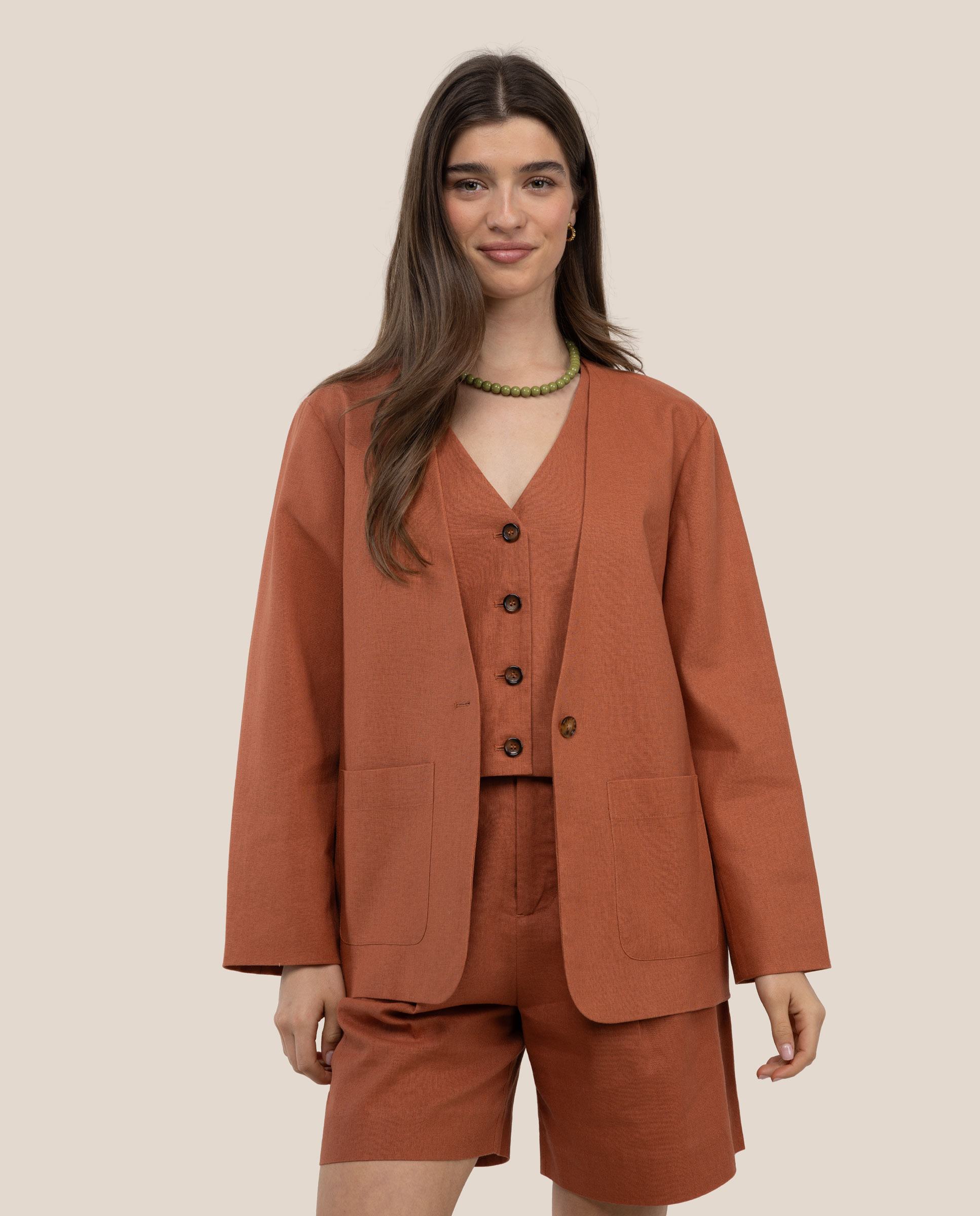 El Ganso - Blazer liso de mujer gaia.