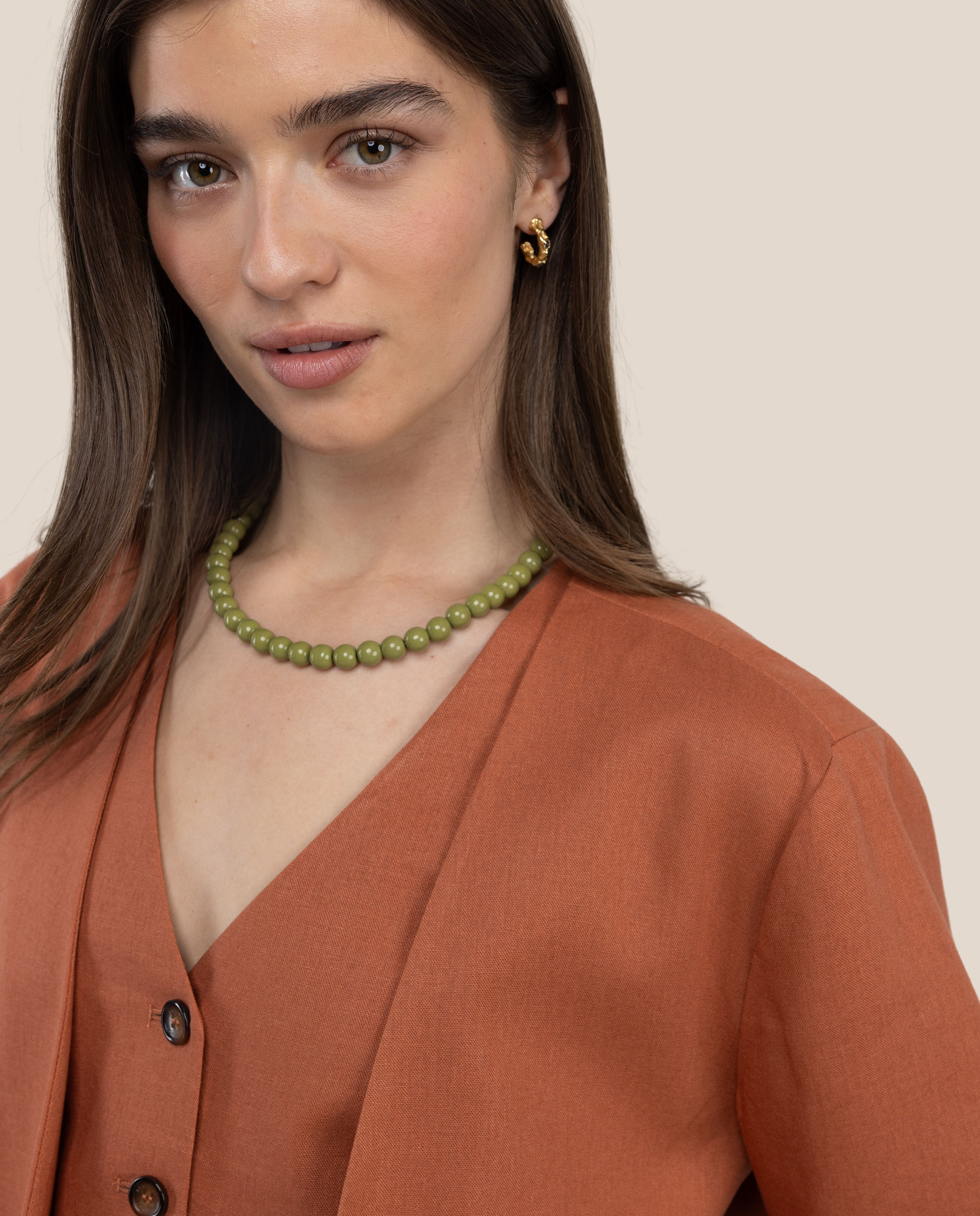 Blazer liso de mujer gaia - El Ganso - Rojo Teja Rojo Teja-3