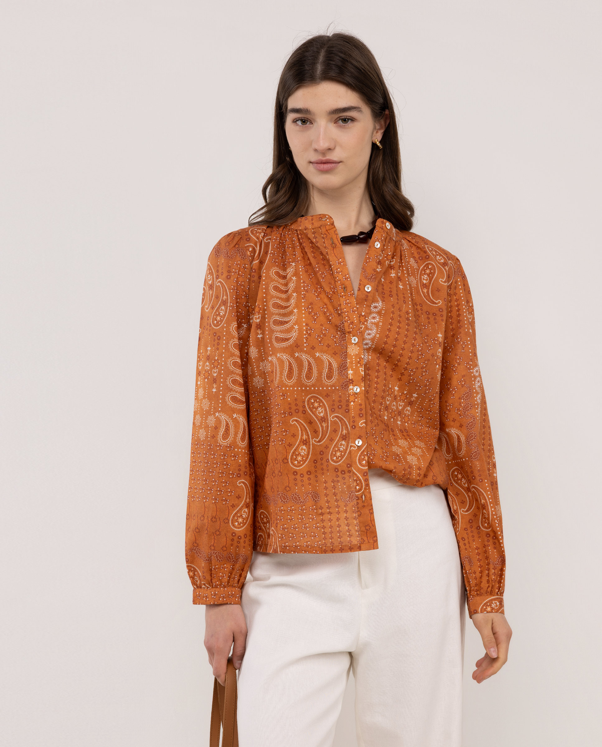 Imagen 0 de Blusa de mujer de botones Rojo
