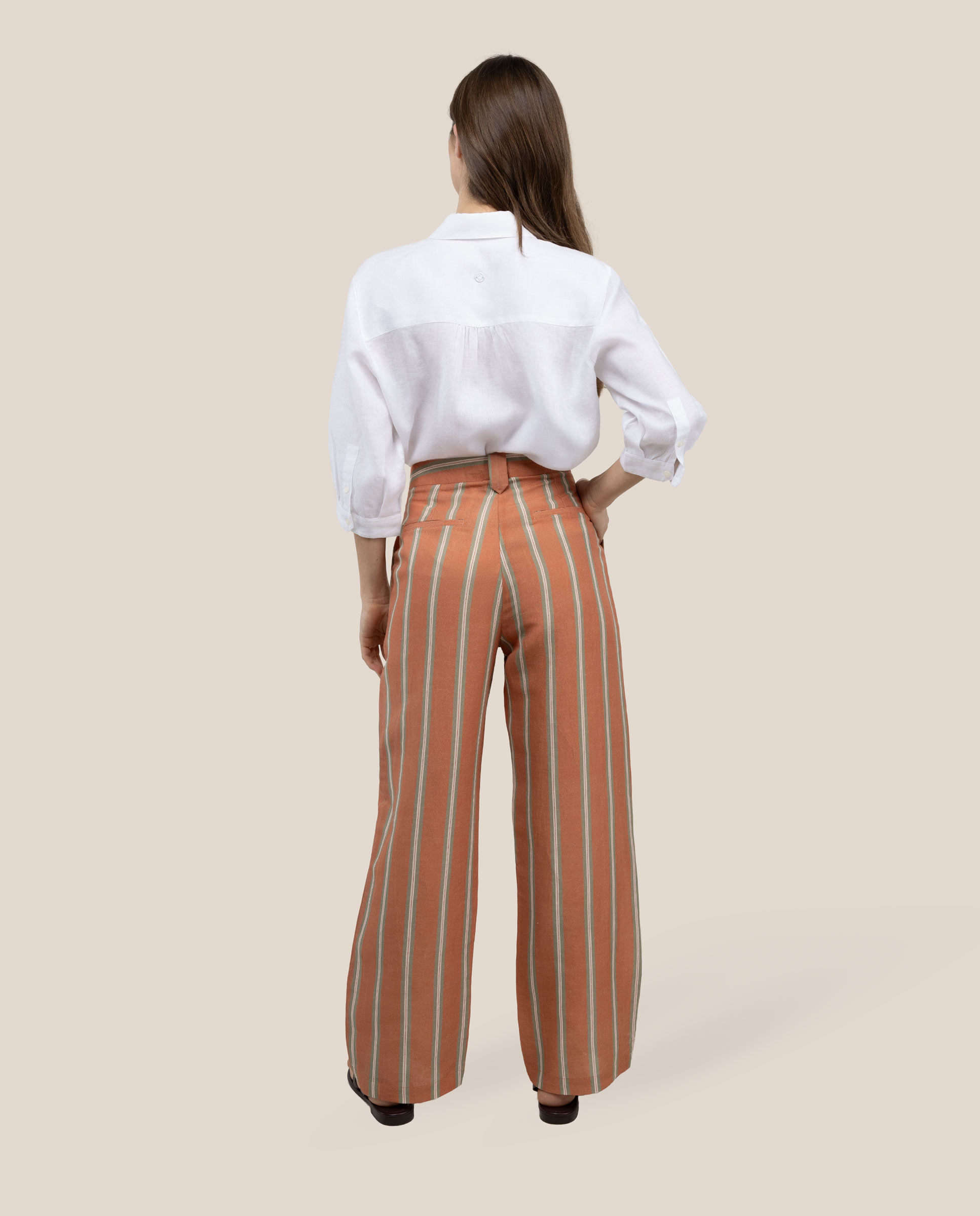 Pantalon de rayas de mujer catalina - El Ganso - Rojo Rojo-4