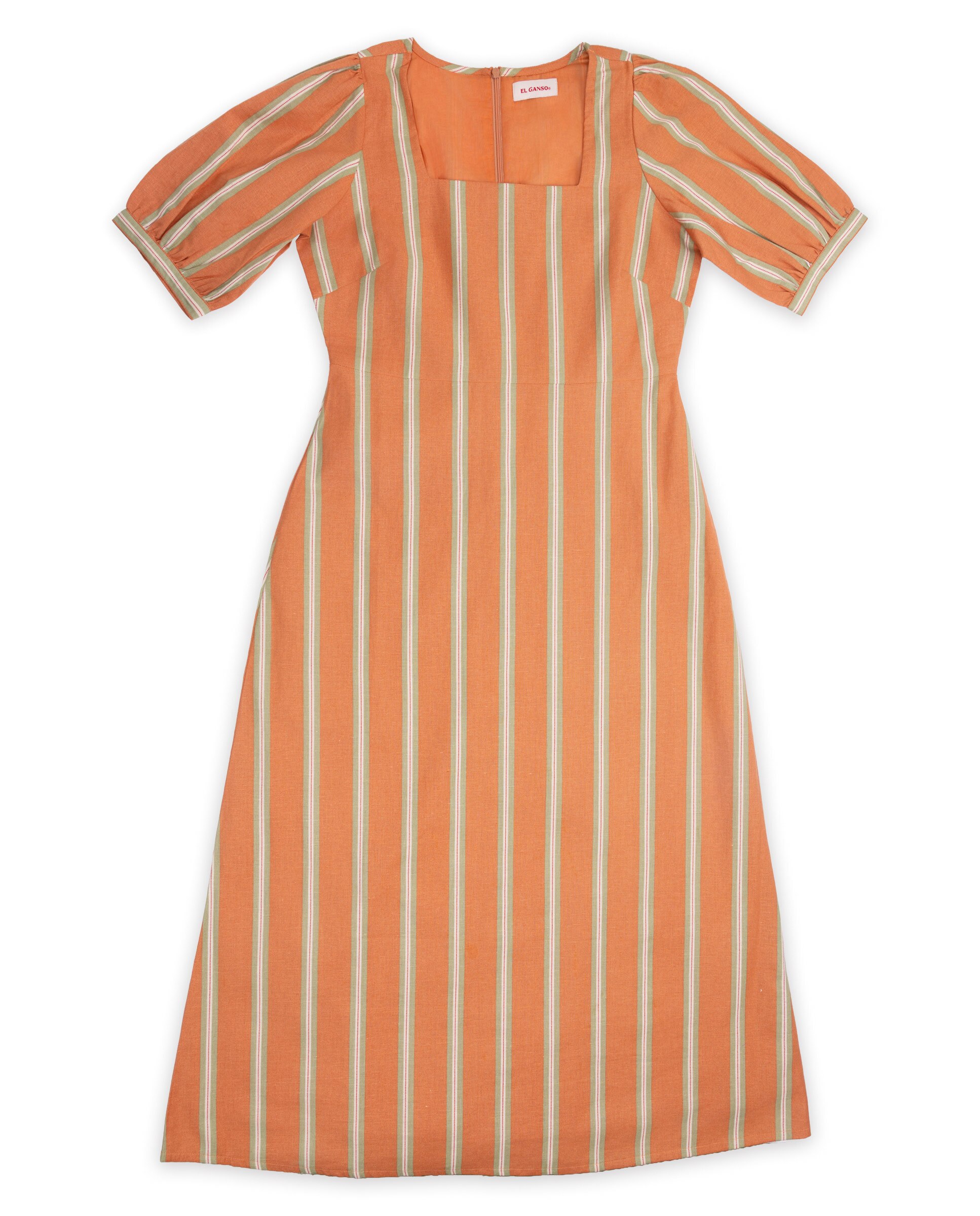 Vestido de mujer vittoria coral rayas - El Ganso - Rojo Rojo-2