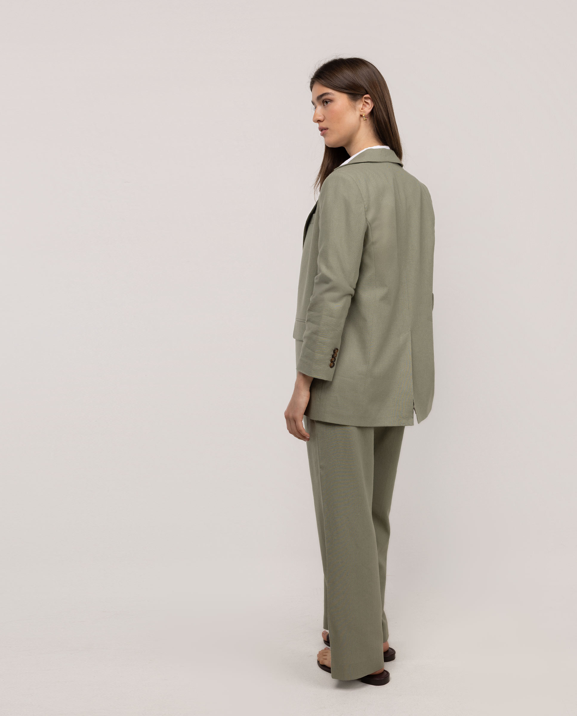 Americana lisa de mujer denisse - El Ganso - Verde claro Verde claro-4