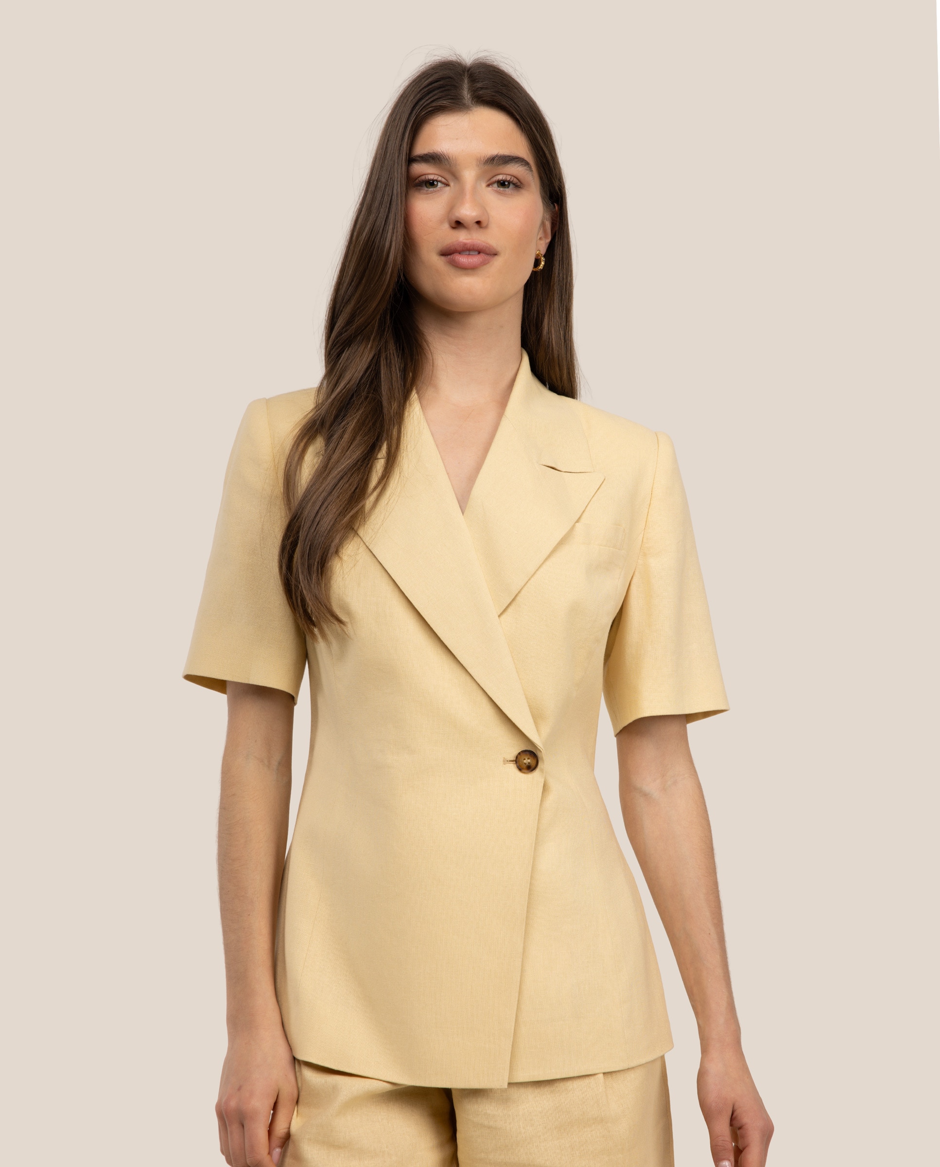 Americana cruzada de mujer josephine - El Ganso - Amarillo Amarillo-2