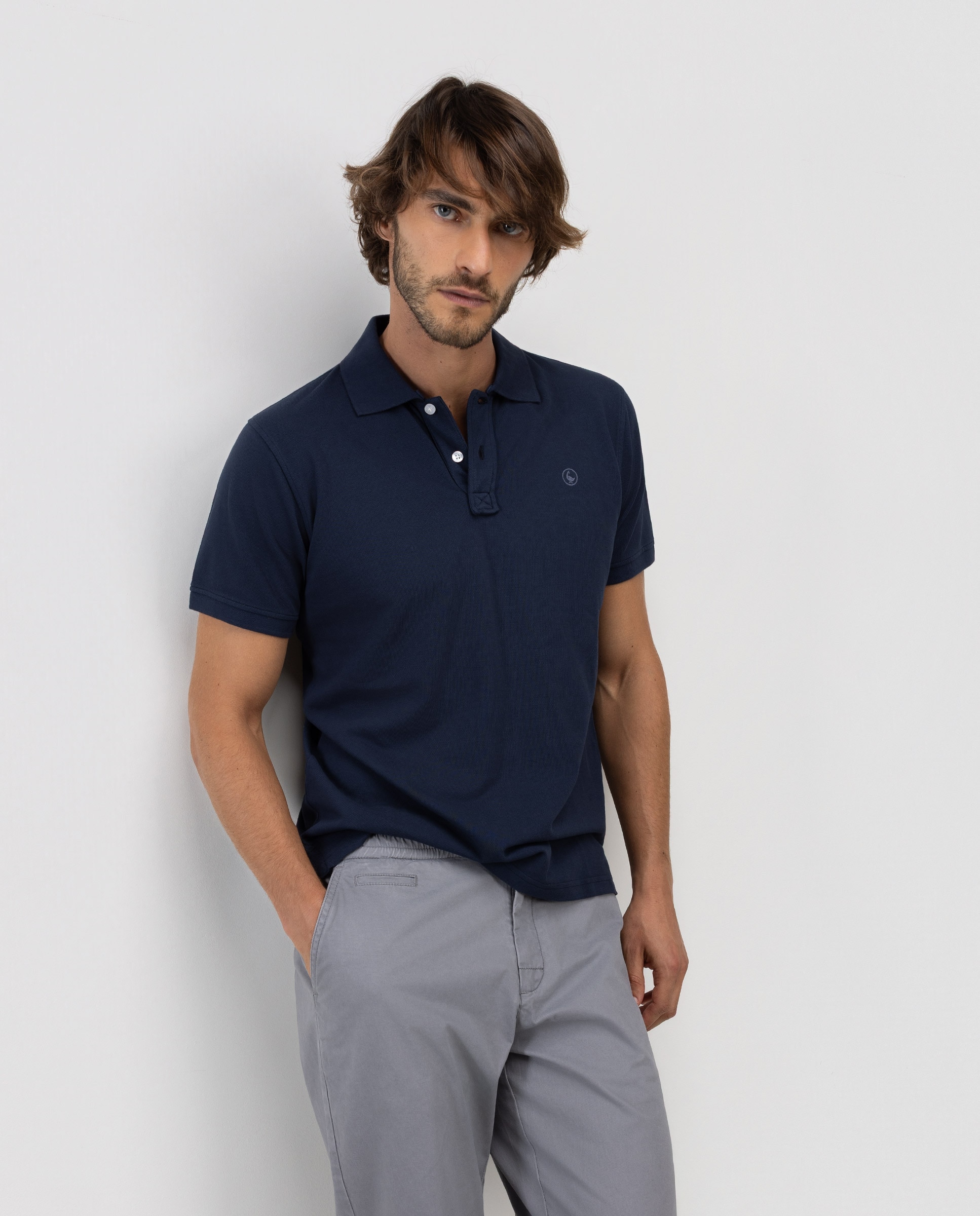 Polo de hombre piqué liso - El Ganso - Azul marino Azul marino-1