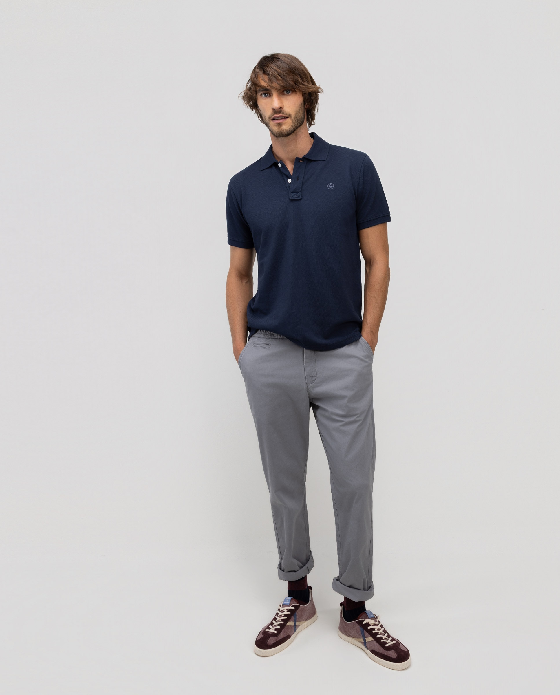 Polo de hombre piqué liso - El Ganso - Azul marino Azul marino-2