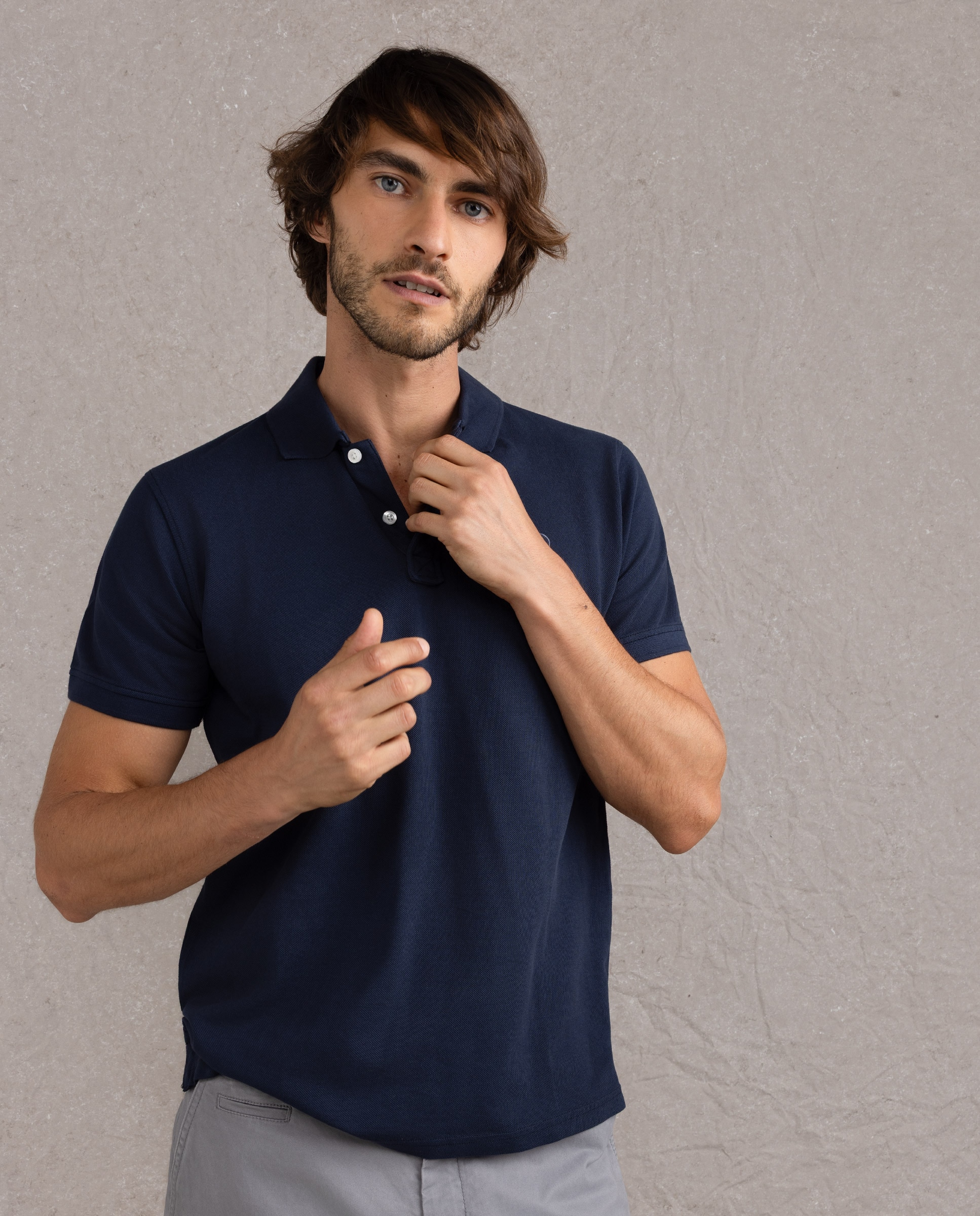 Polo de hombre piqué liso - El Ganso - Azul marino Azul marino-3