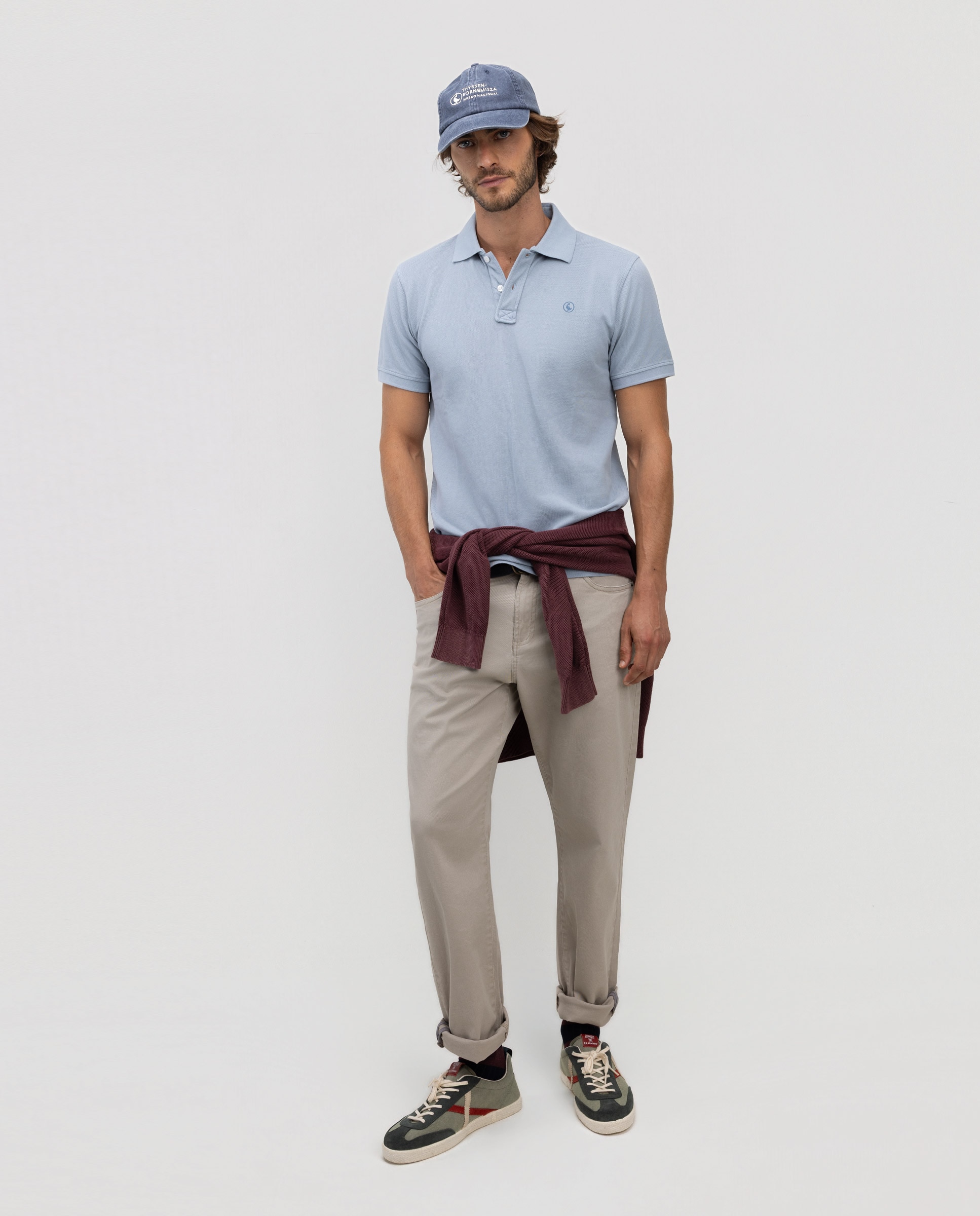 Polo de hombre piqué liso - El Ganso - Azul celeste Azul celeste-2
