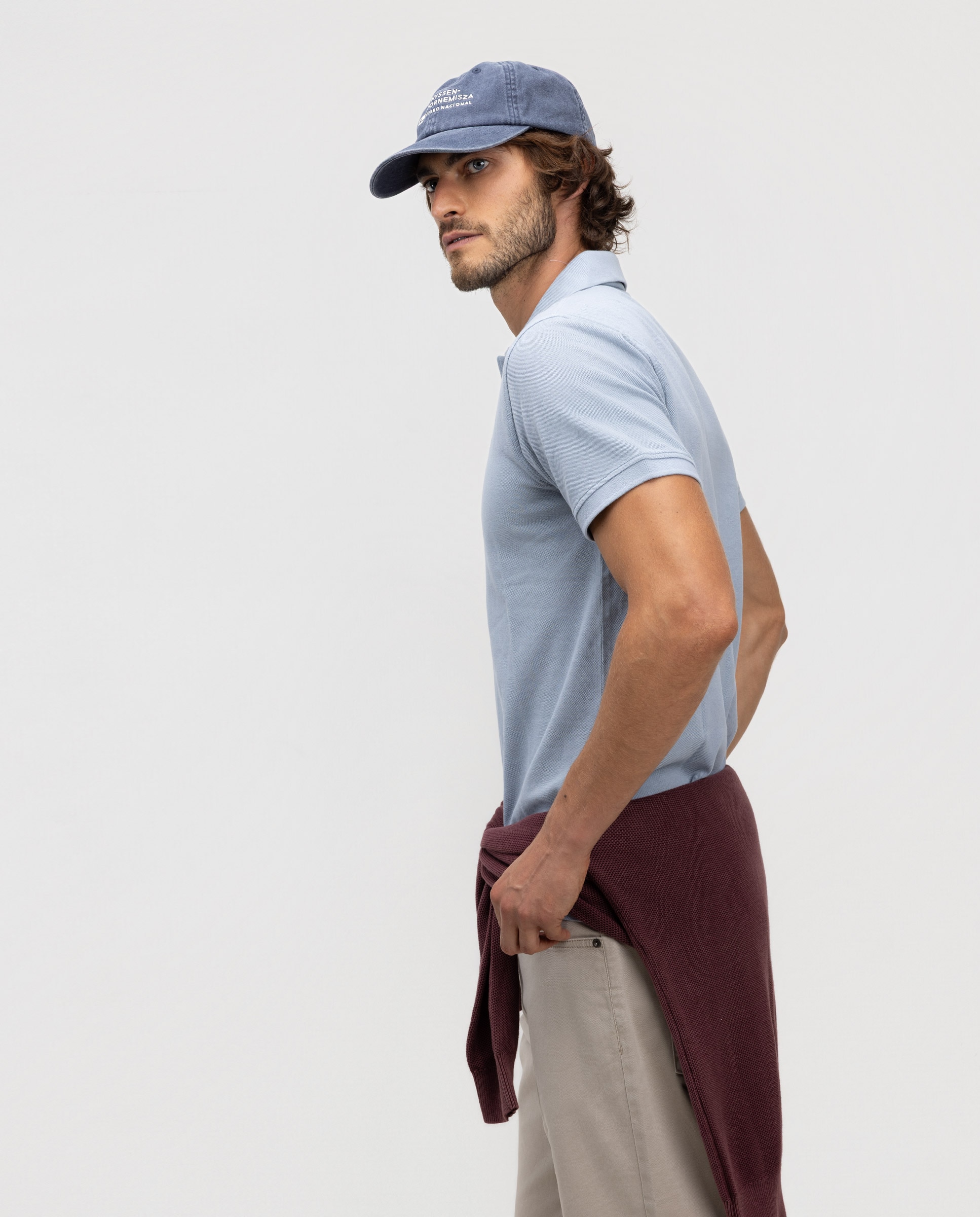 Polo de hombre piqué liso - El Ganso - Azul celeste Azul celeste-3