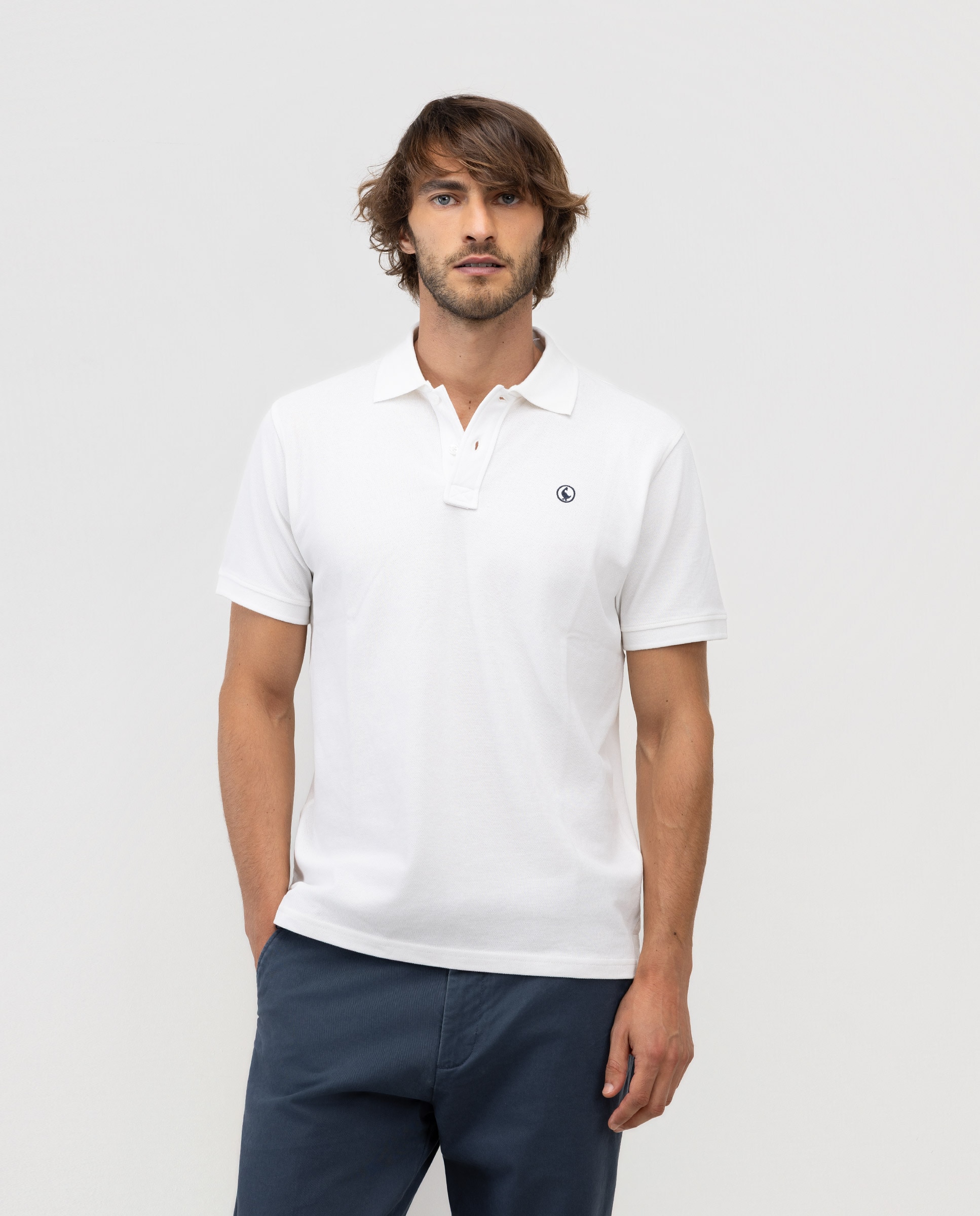 Polo de hombre piqué liso - El Ganso - Blanco Blanco-1