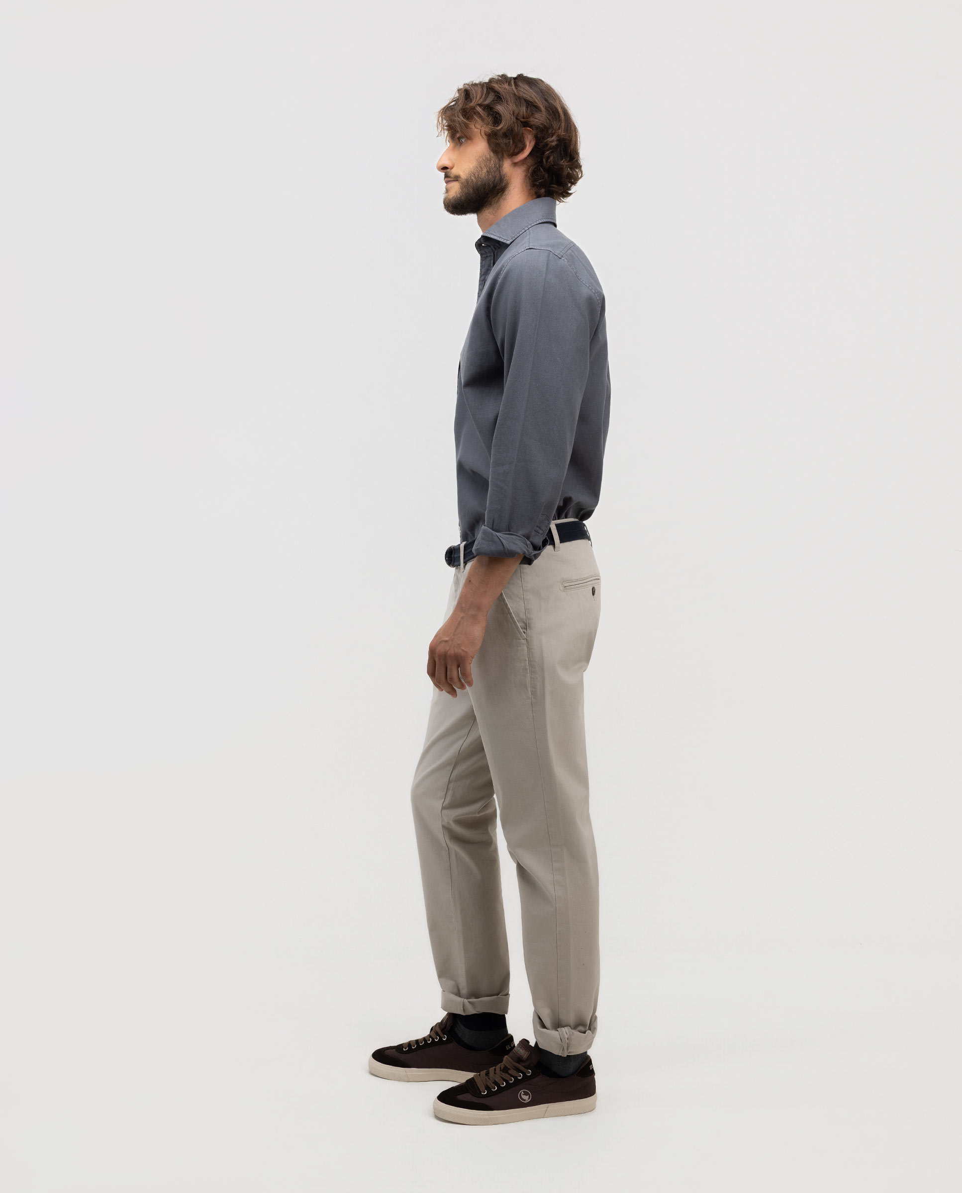 Imagen 3 de Pantalón de hombre chino liso - El Ganso - Beige Beige