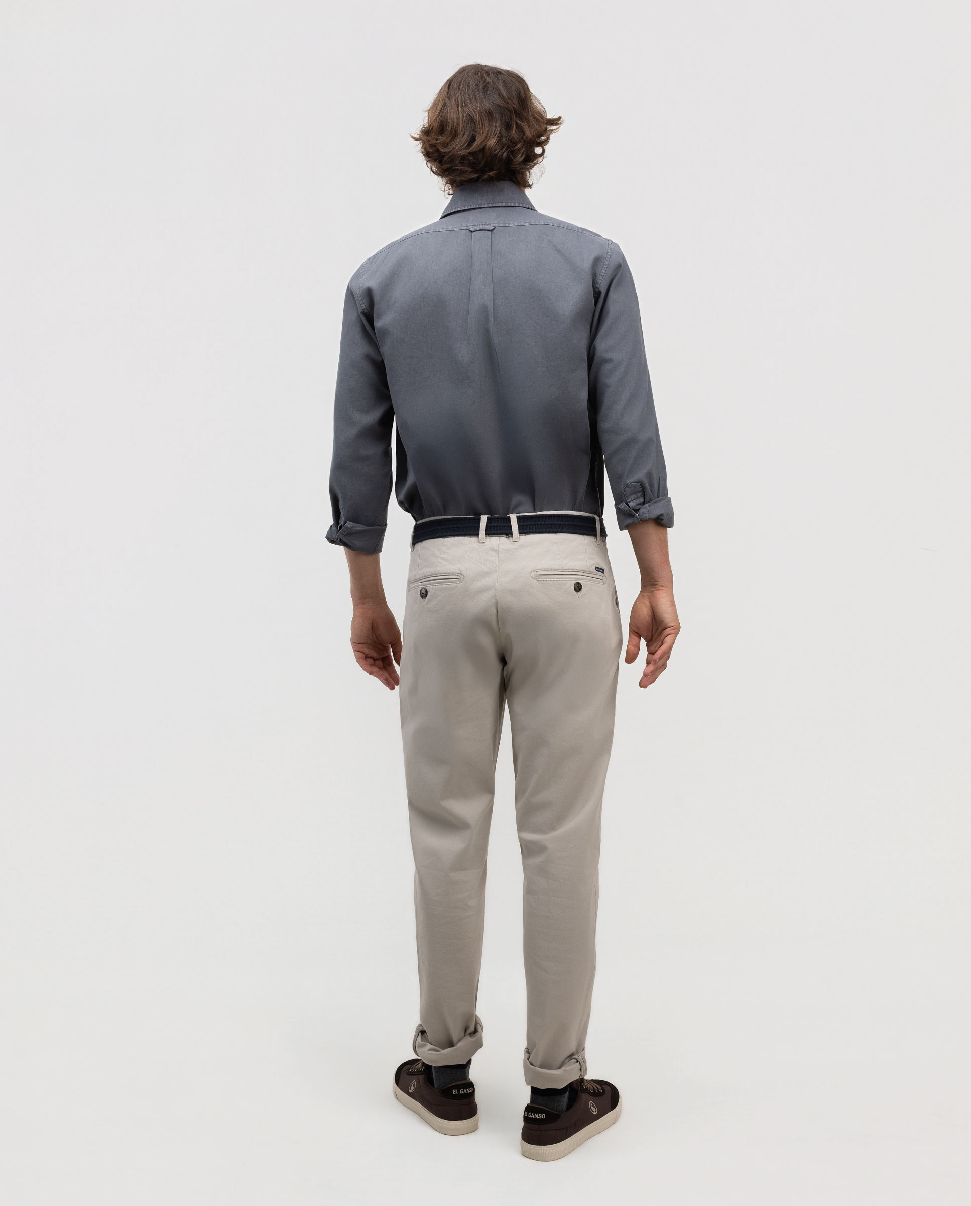 Imagen 4 de Pantalón de hombre chino liso - El Ganso - Beige Beige