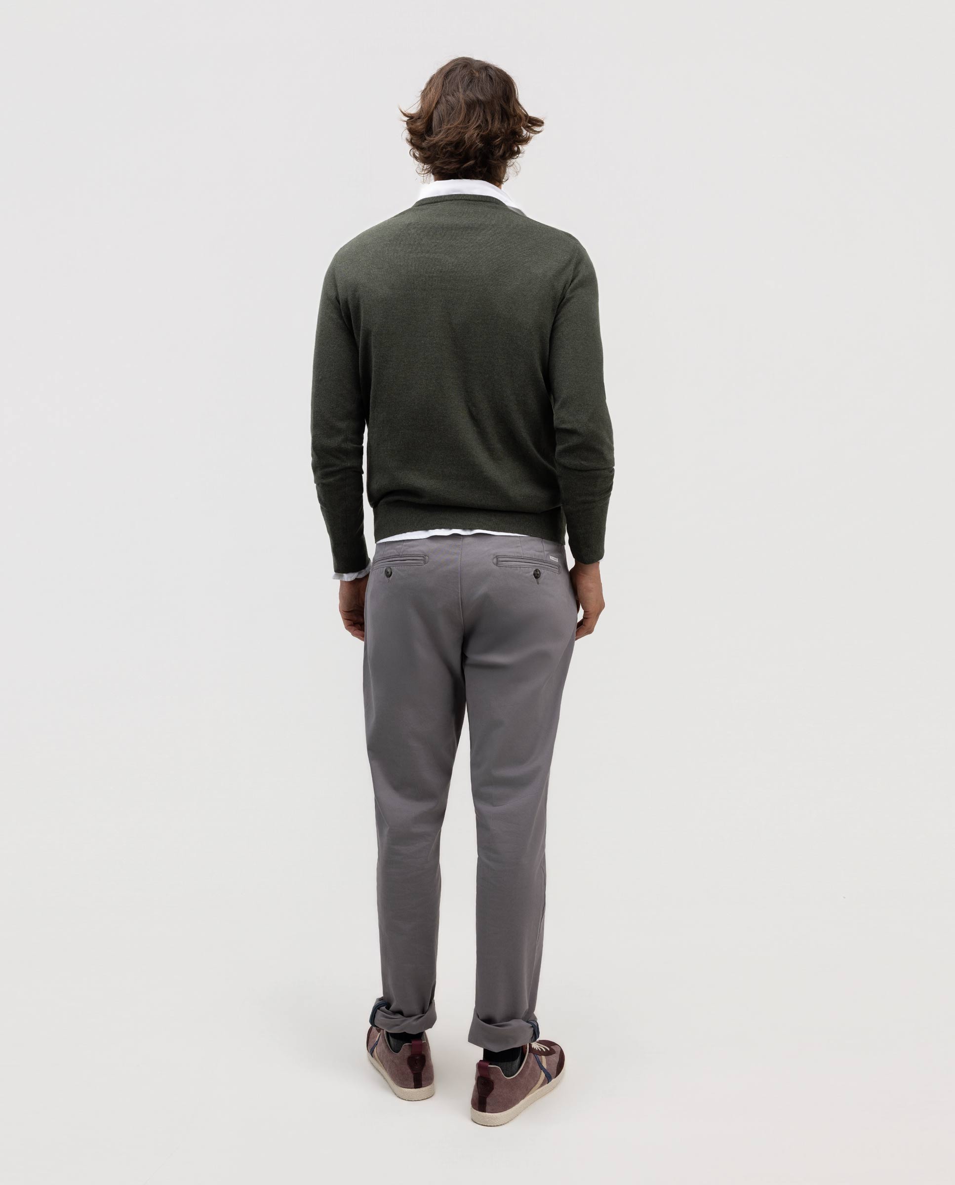Pantalón de hombre chino slim - El Ganso - Verde Verde-4