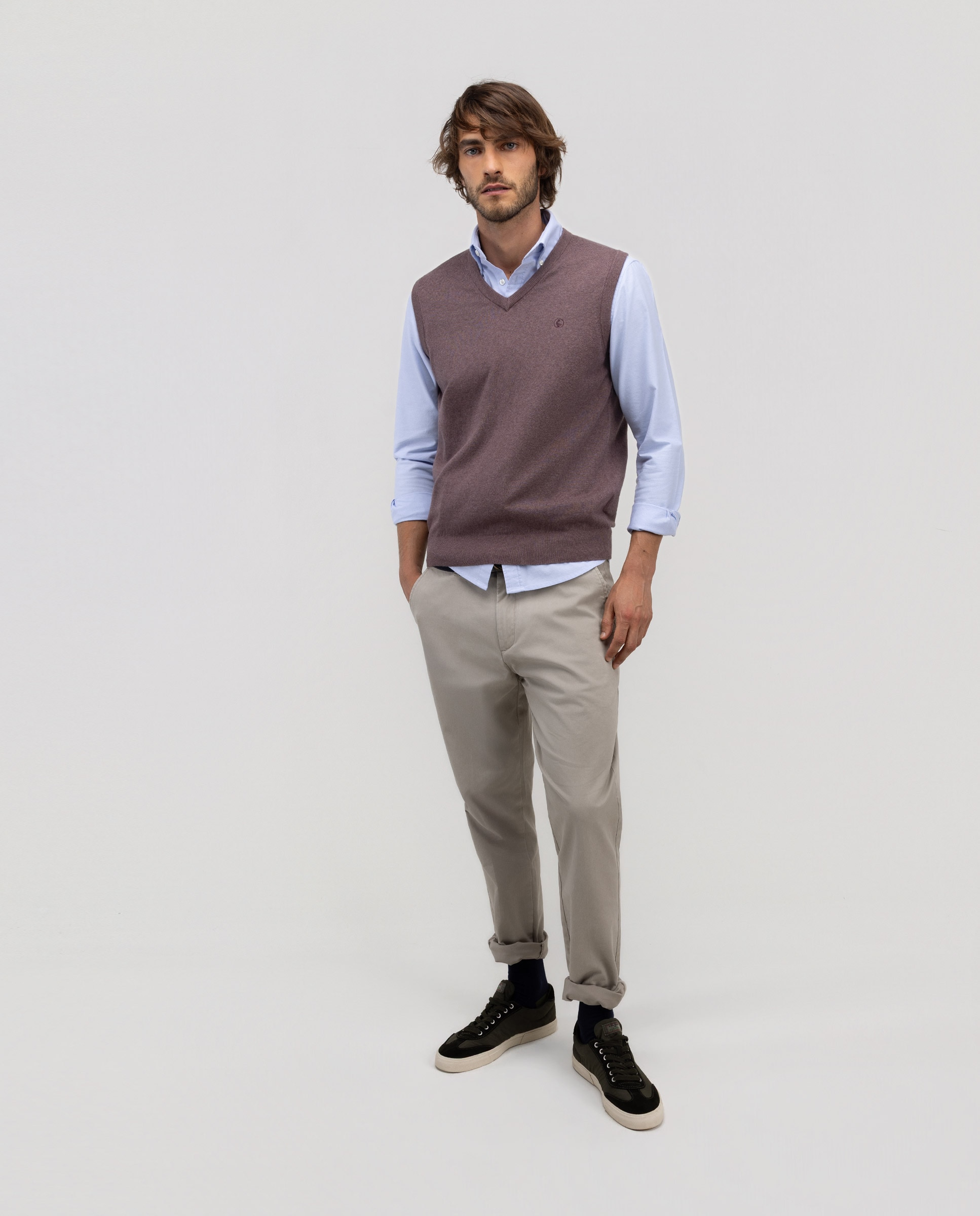 Pantalón de hombre chino slim - El Ganso - Topo Topo-1