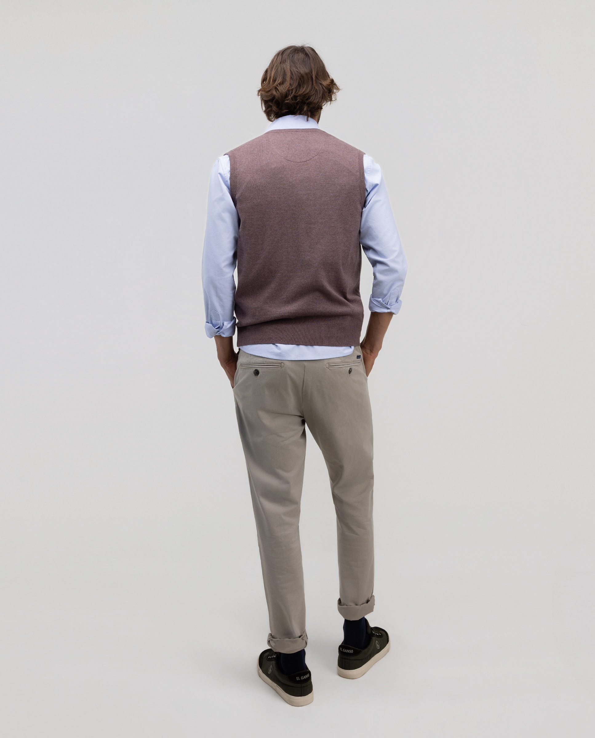 Pantalón de hombre chino slim - El Ganso - Topo Topo-3
