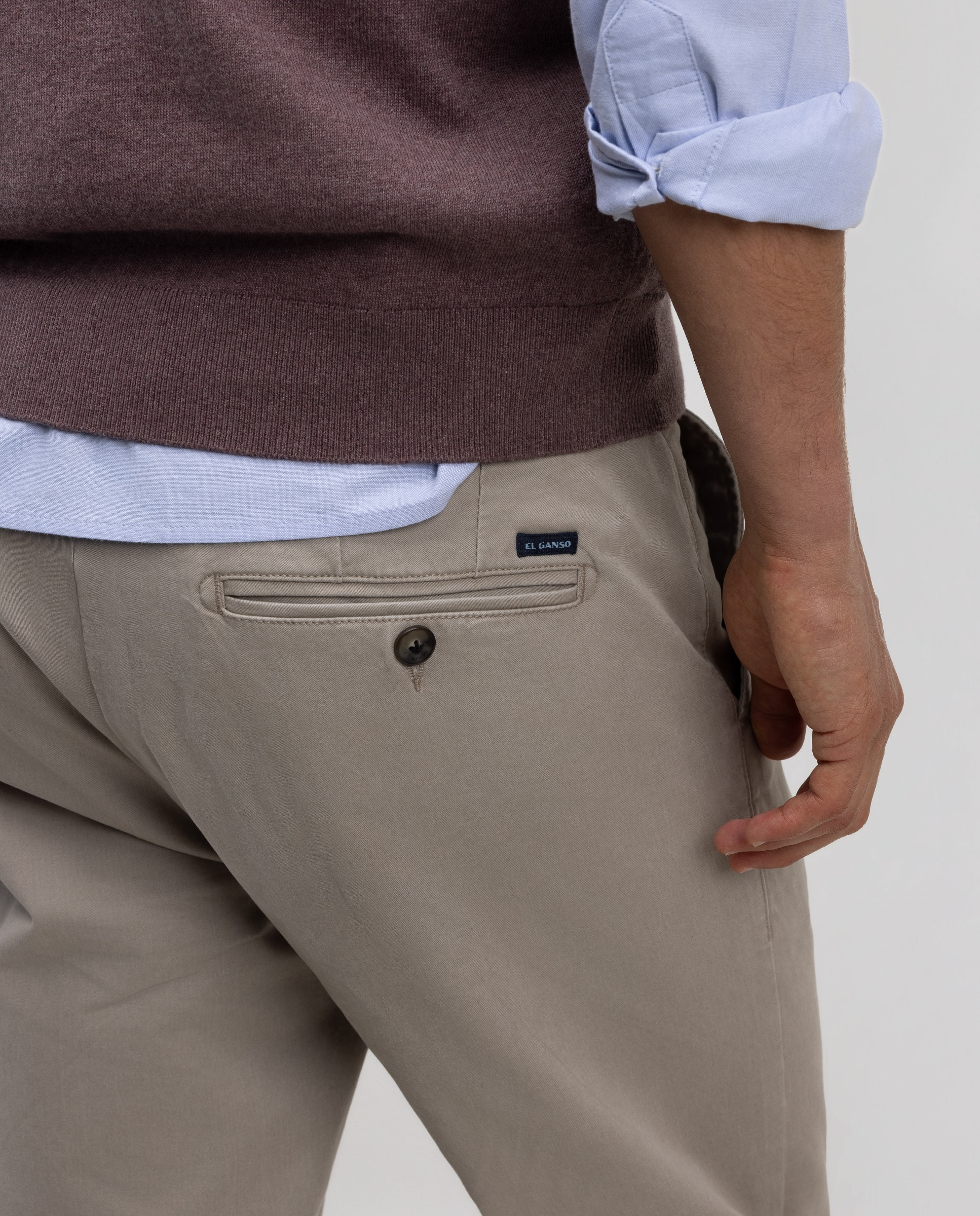 Pantalón de hombre chino slim - El Ganso - Topo Topo-4