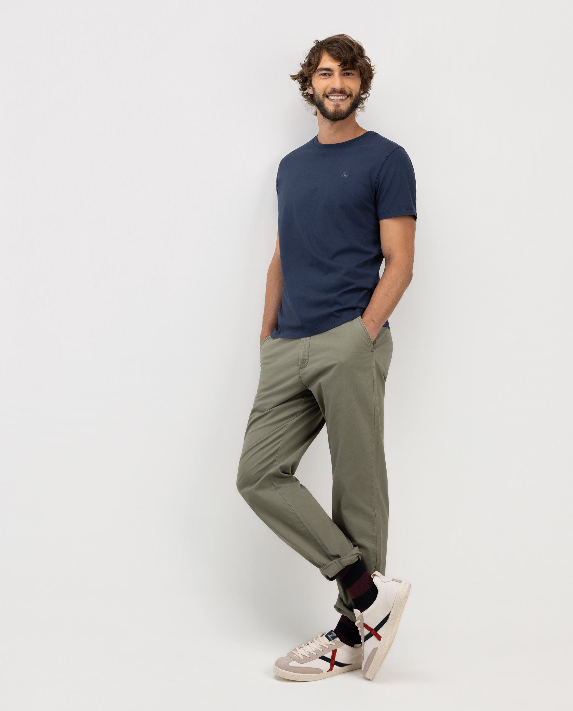 Pantalón de hombre judo liso - El Ganso - Verde Verde-3