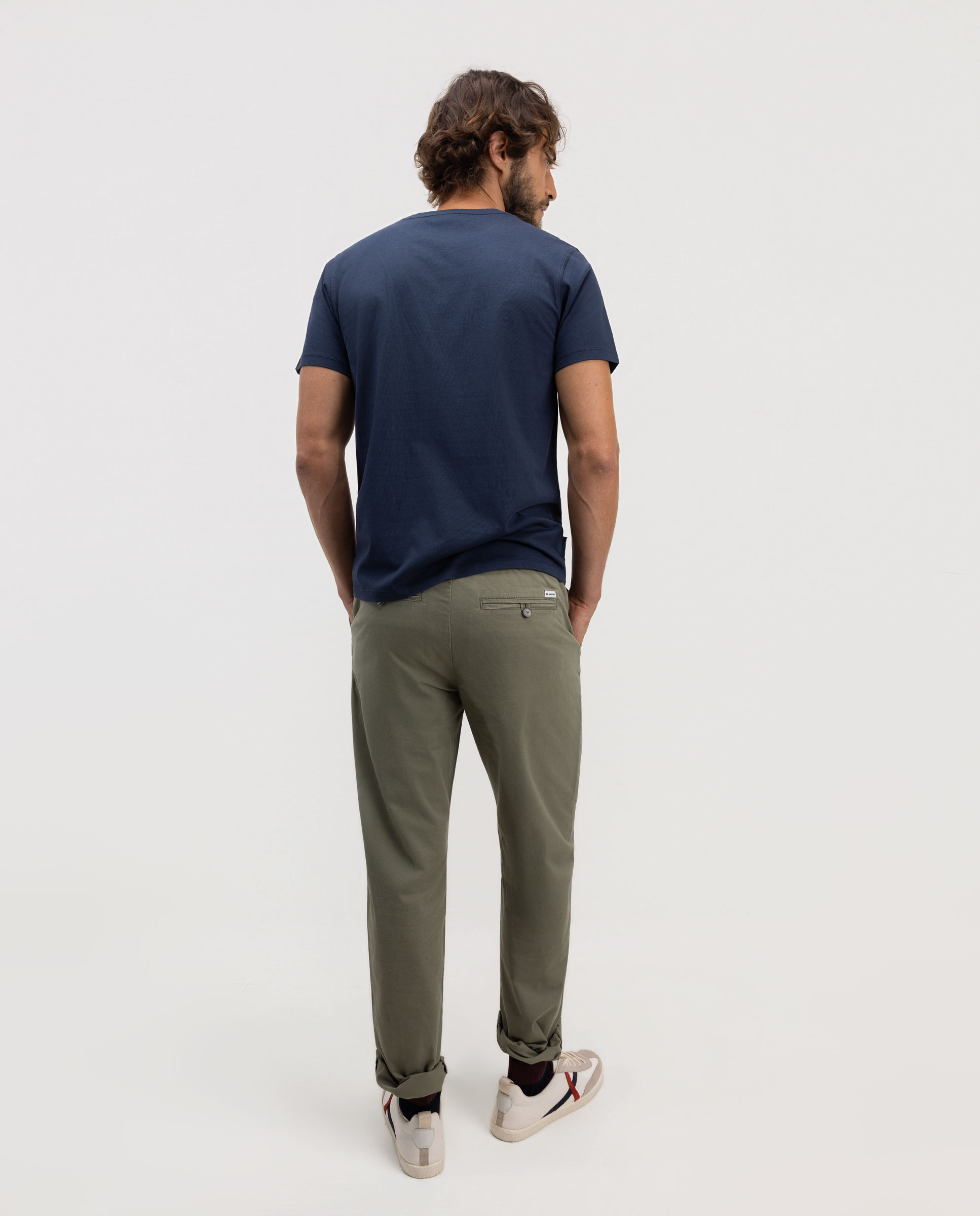 Pantalón de hombre judo liso - El Ganso - Verde Verde-4