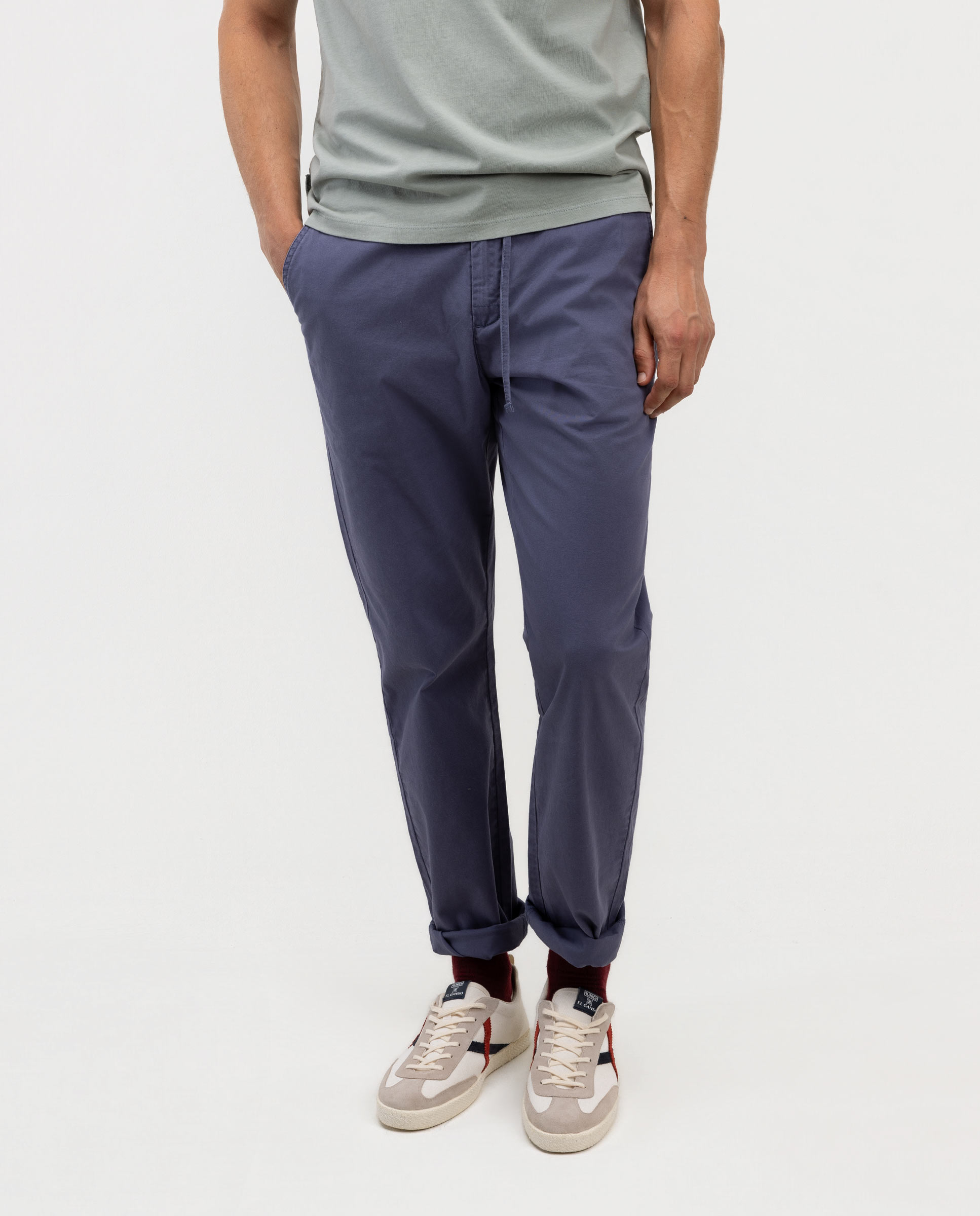 Pantalón de hombre judo liso - El Ganso - Azul marino Azul marino-2
