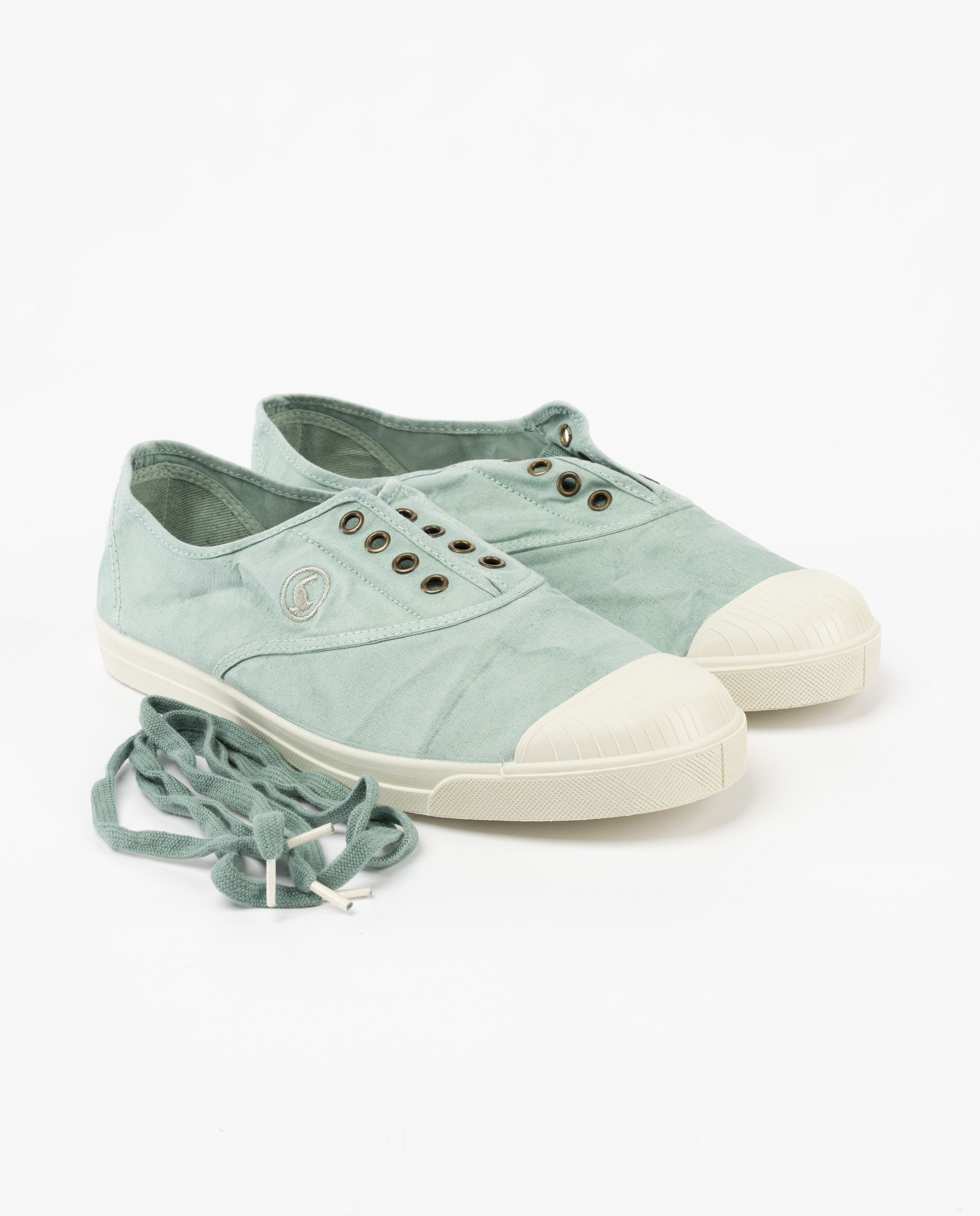 Zapatilla de hombre natural world lisa - El Ganso - Verde claro Verde claro-3