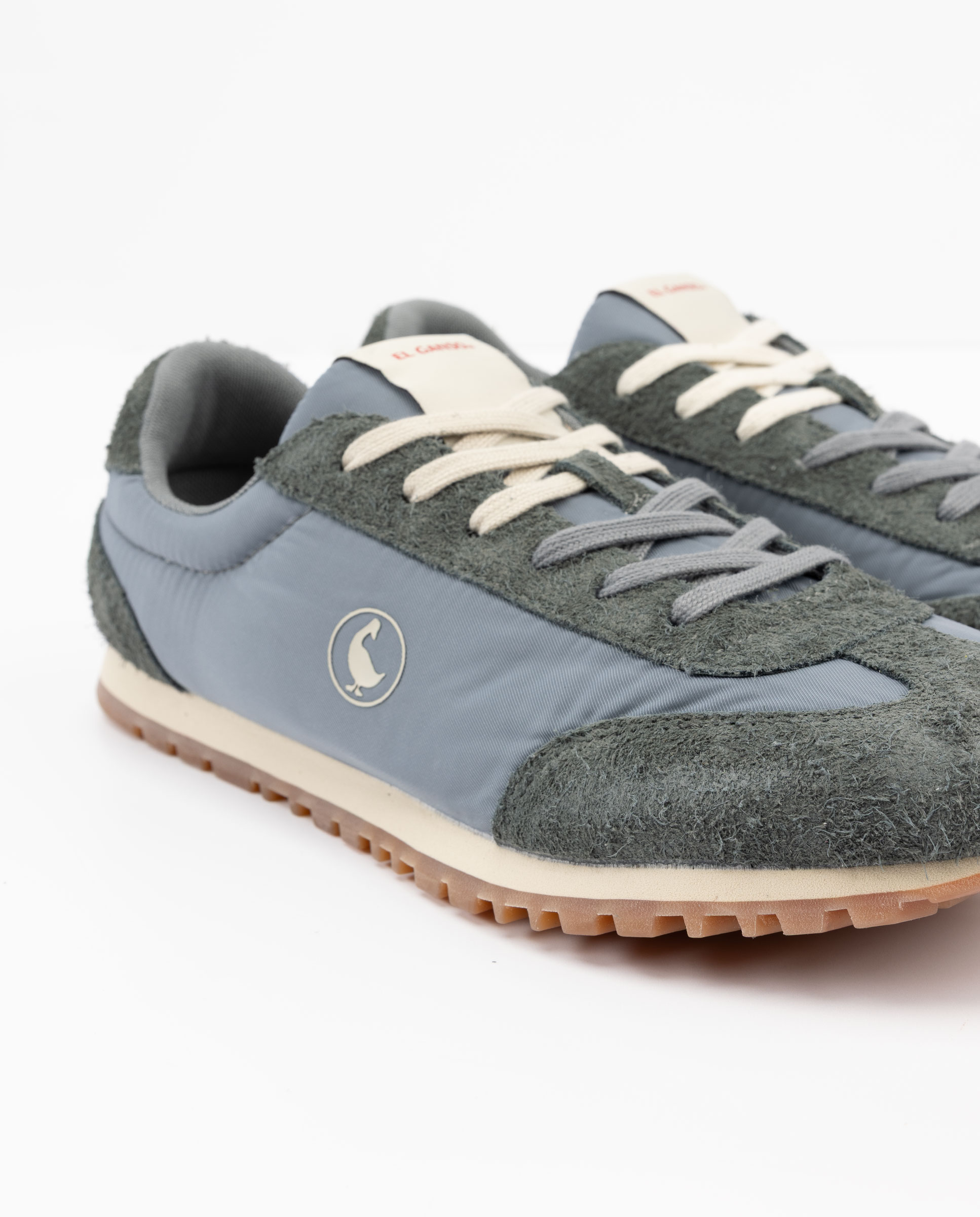 Zapatilla de hombre running de nylón - El Ganso - Gris Gris-4
