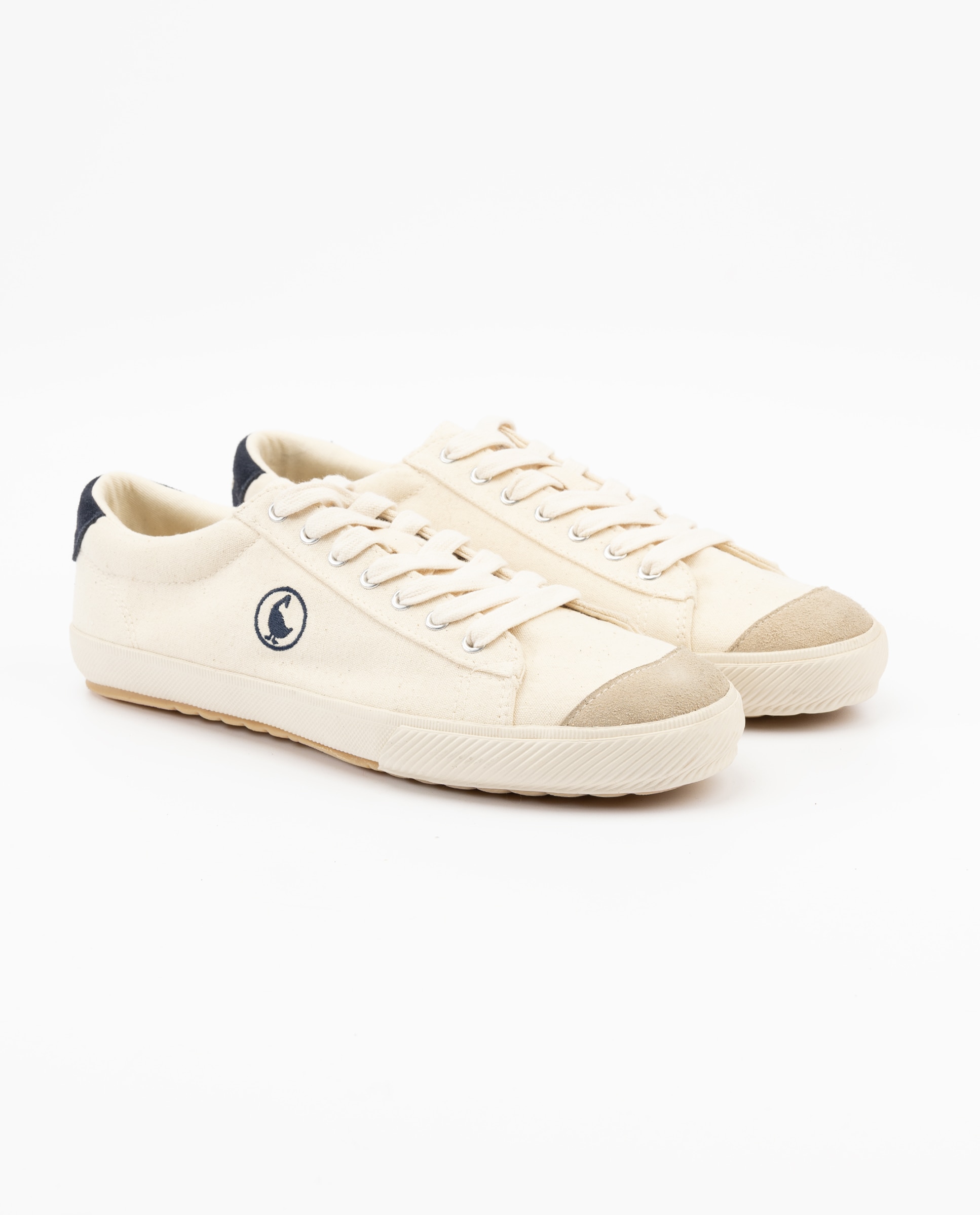 Zapatilla de hombre low top garment dyed liso - El Ganso - Crudo Crudo-3