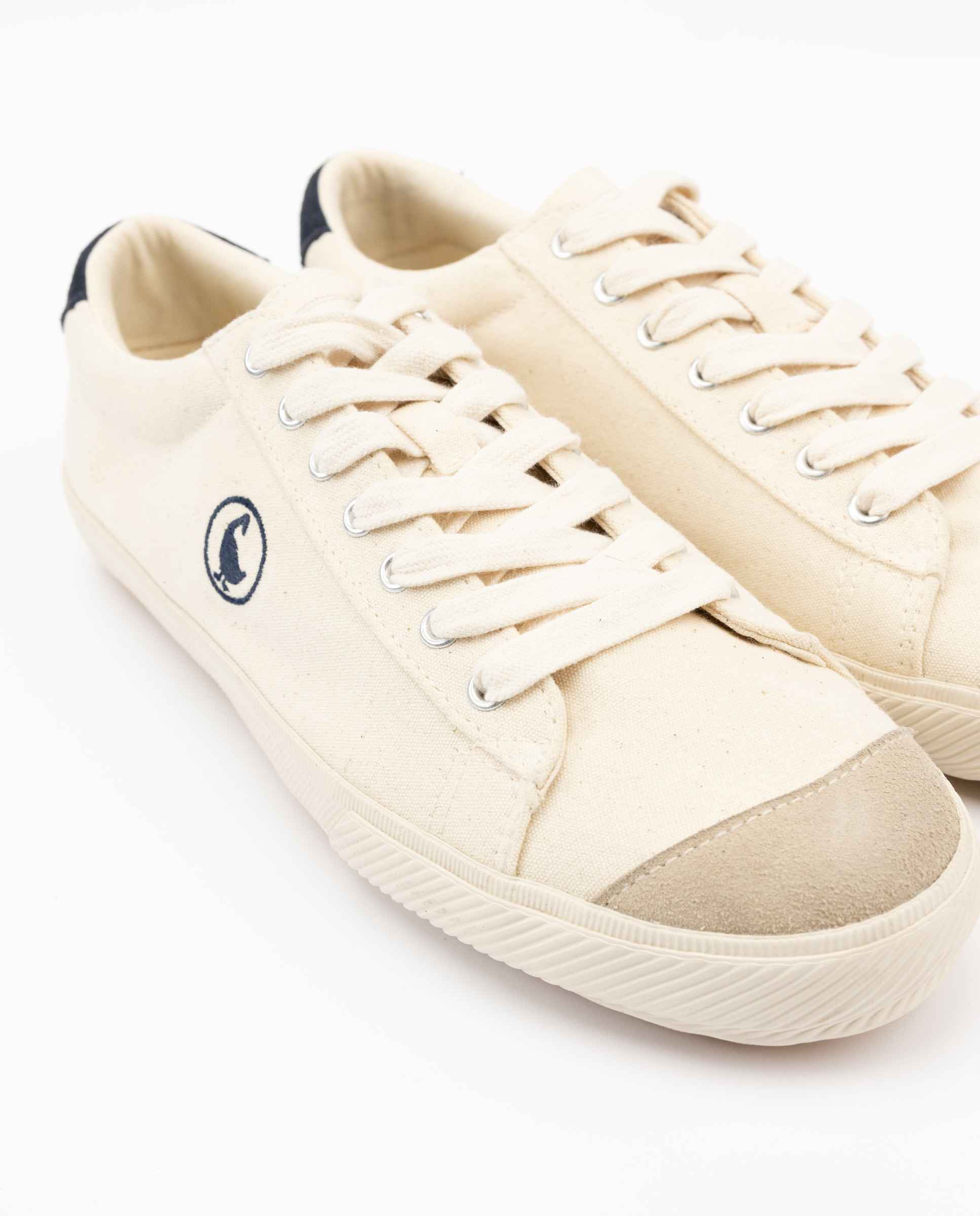 Zapatilla de hombre low top garment dyed liso - El Ganso - Crudo Crudo-4