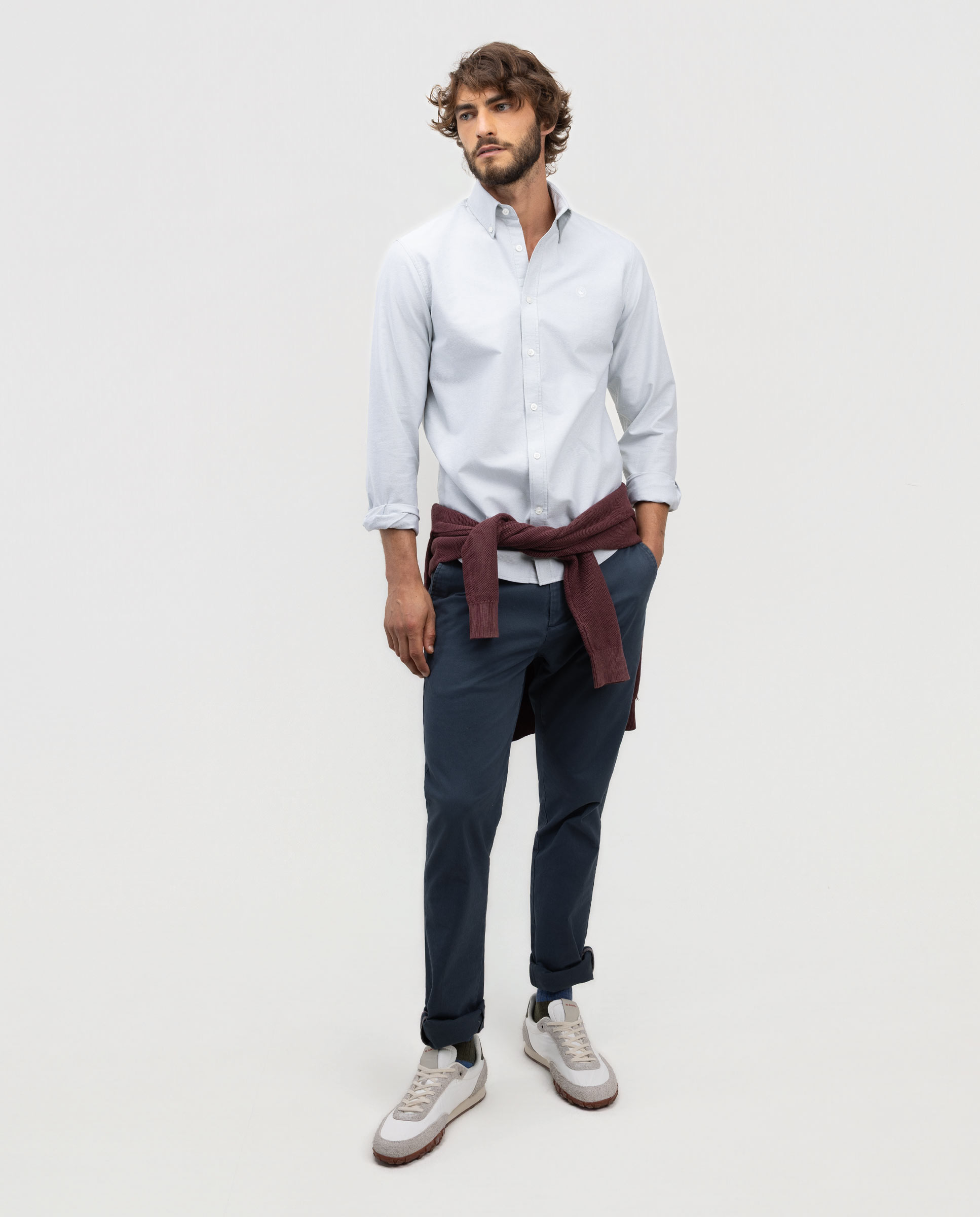 Camisa de hombre oxford lisa - El Ganso - Verde Verde-2