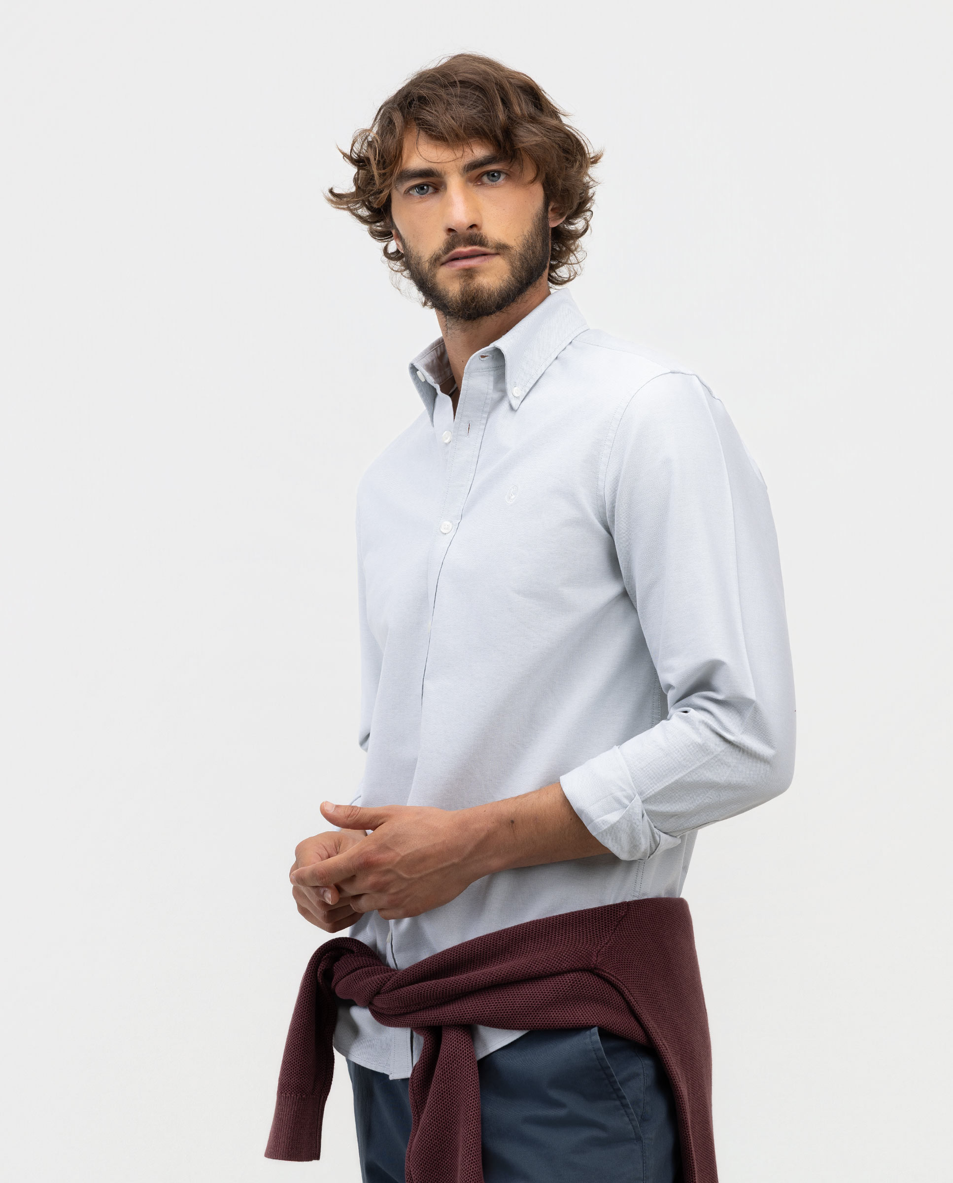 Camisa de hombre oxford lisa - El Ganso - Verde Verde-3