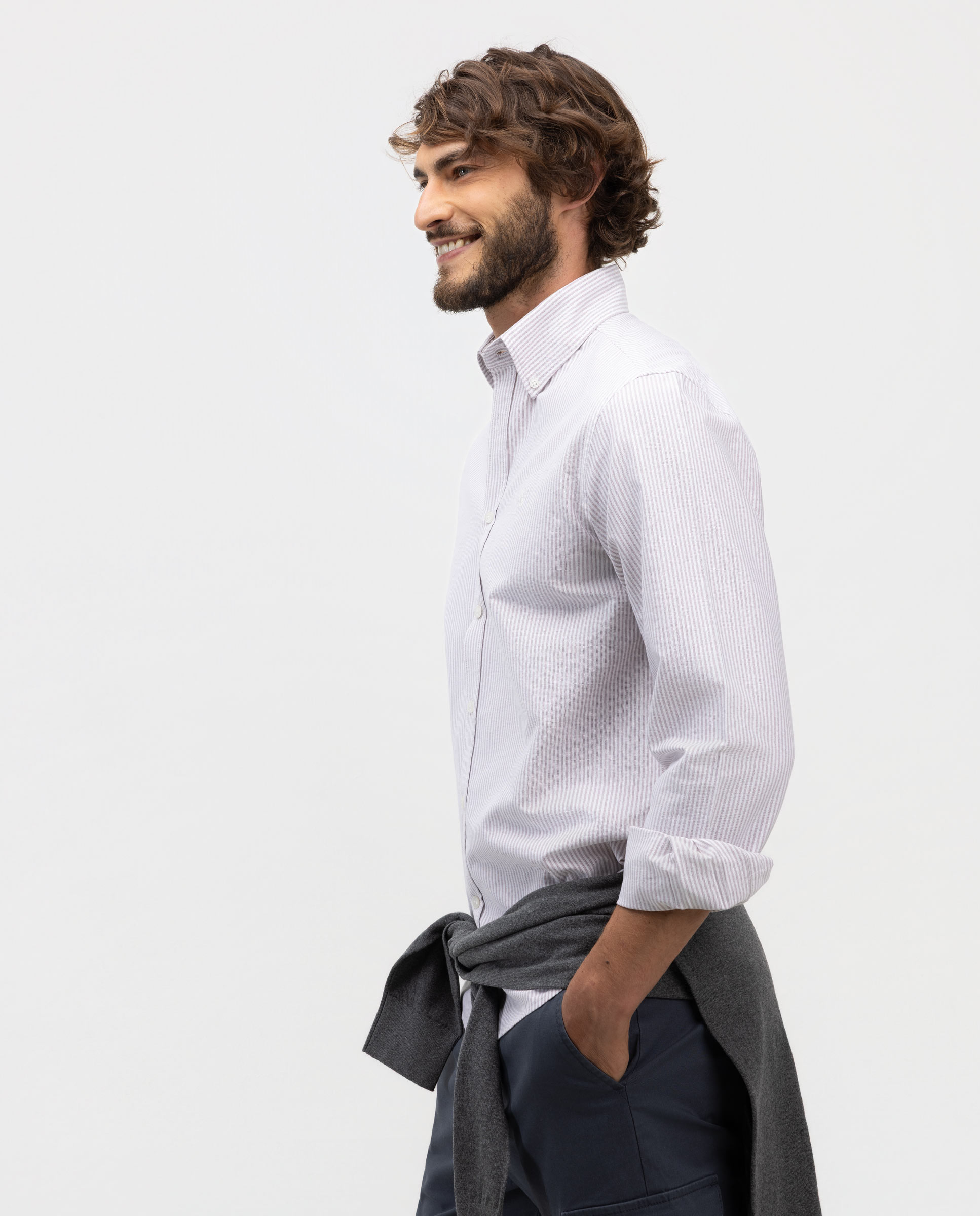 Camisa de hombre oxford yale - El Ganso - Rojo Rojo-3