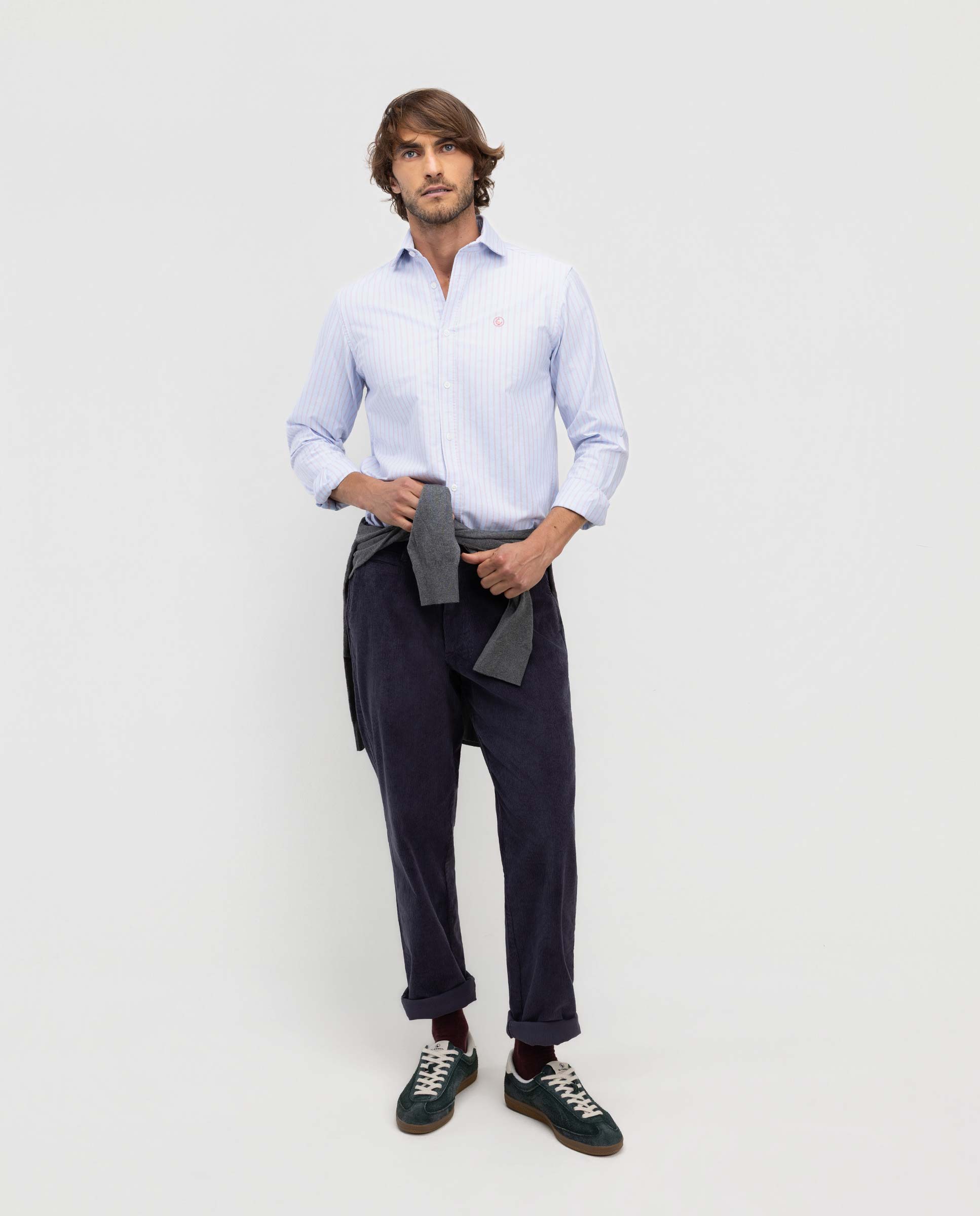 Camisa de hombre oxford butcher - El Ganso - Rosa Rosa-2