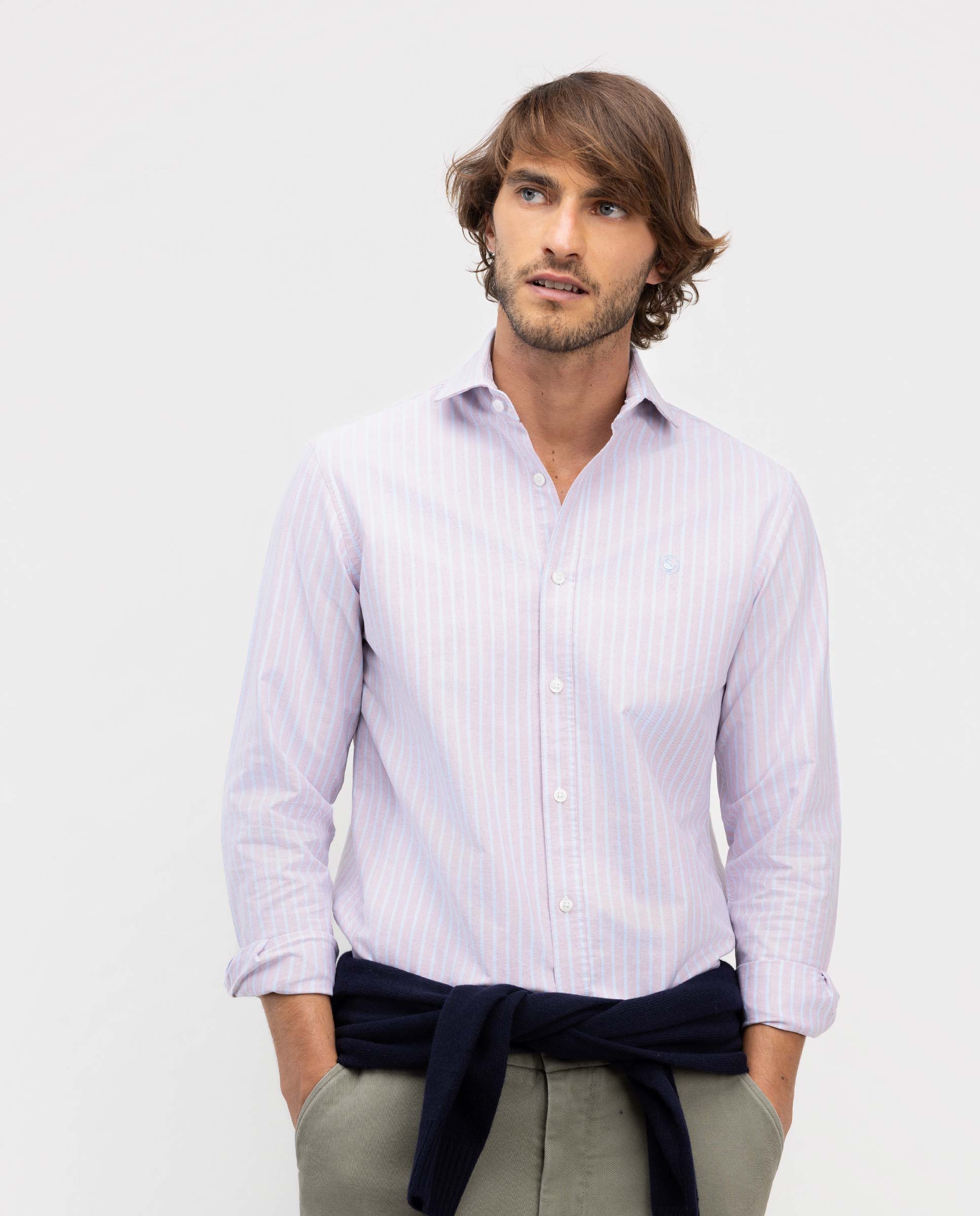 Imagen 0 de Camisa de hombre oxford butcher Azul celeste