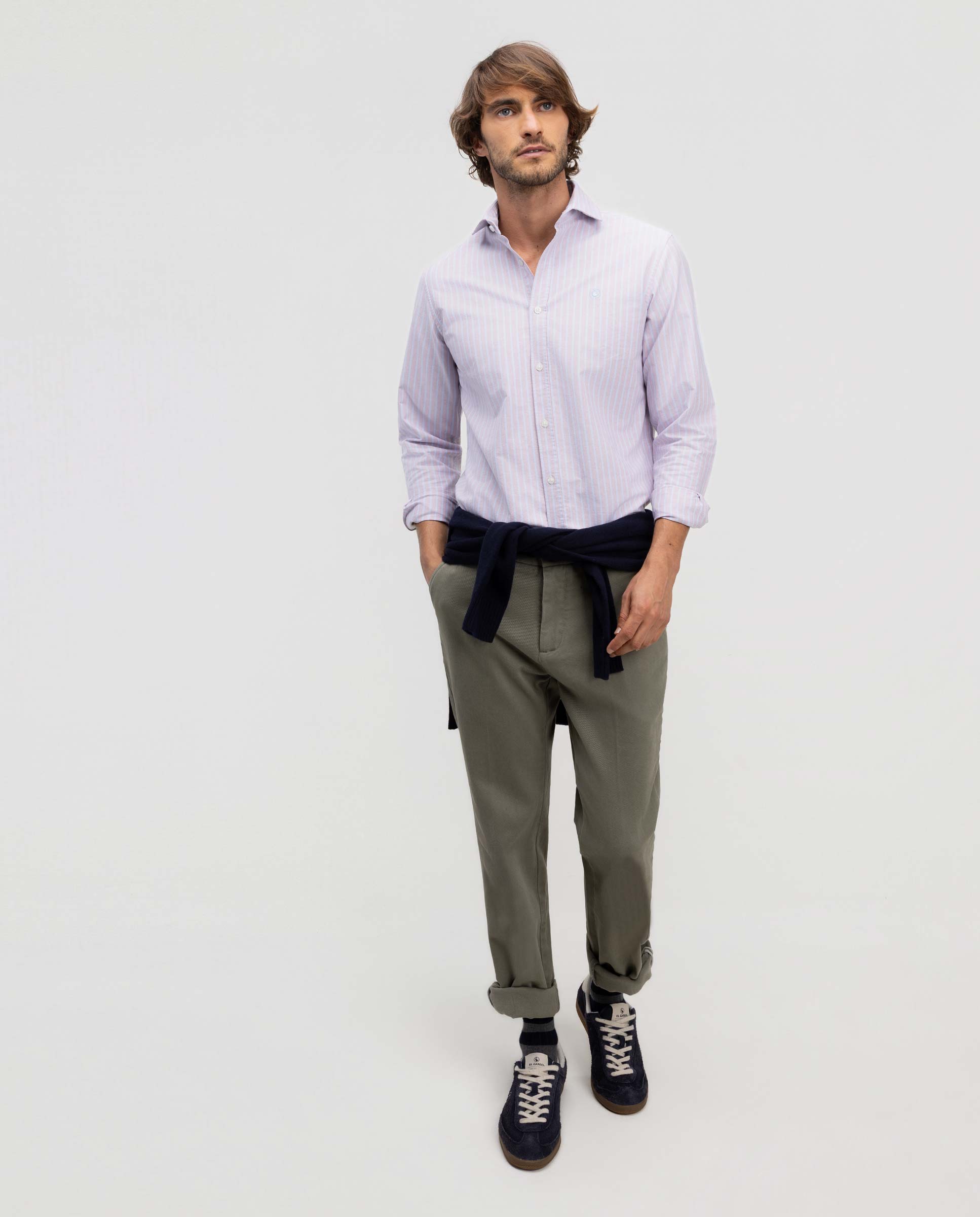 Camisa de hombre oxford butcher - El Ganso - Azul celeste Azul celeste-2