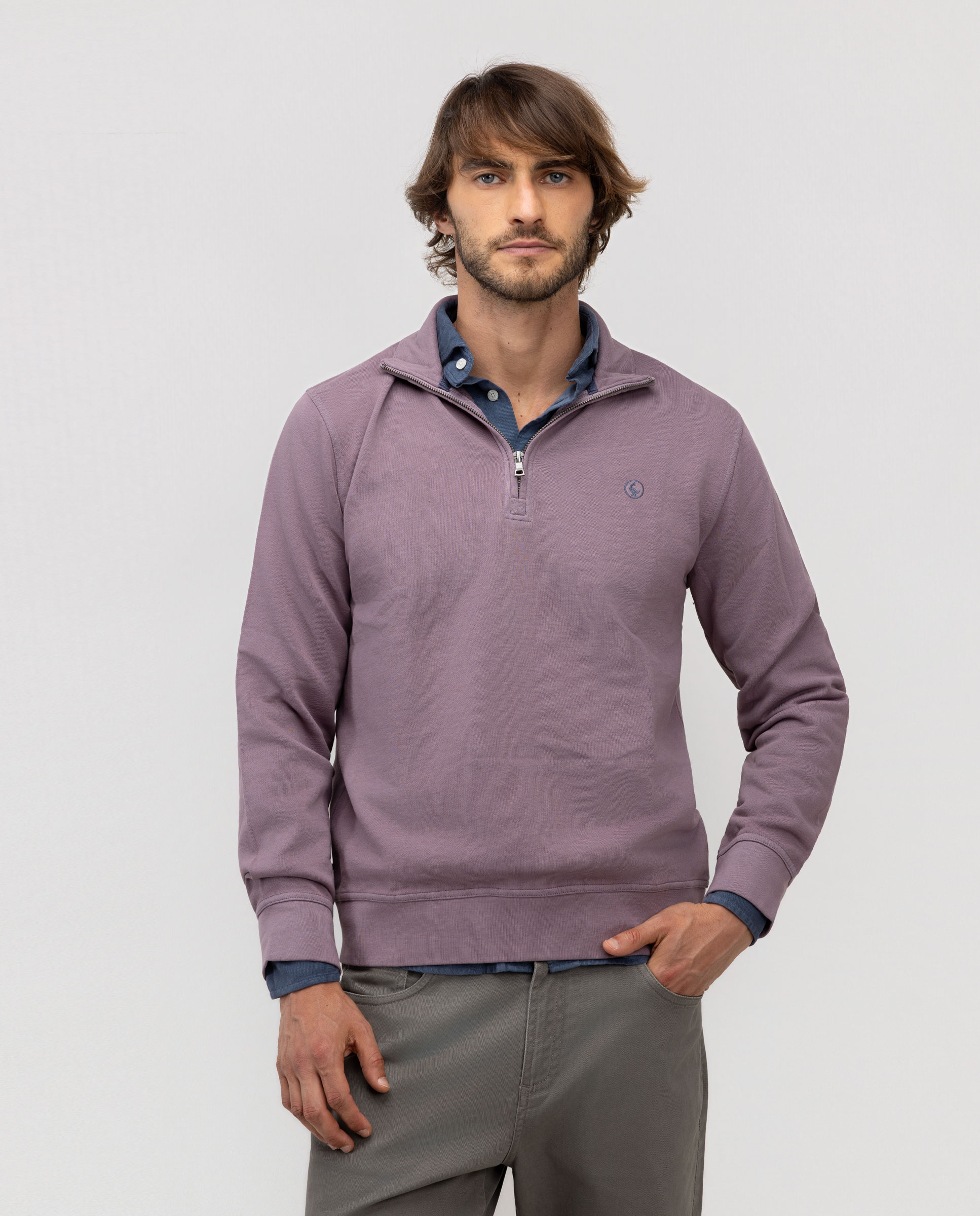 Imagen 0 de Camisa de hombre de pana garment dyed Granate